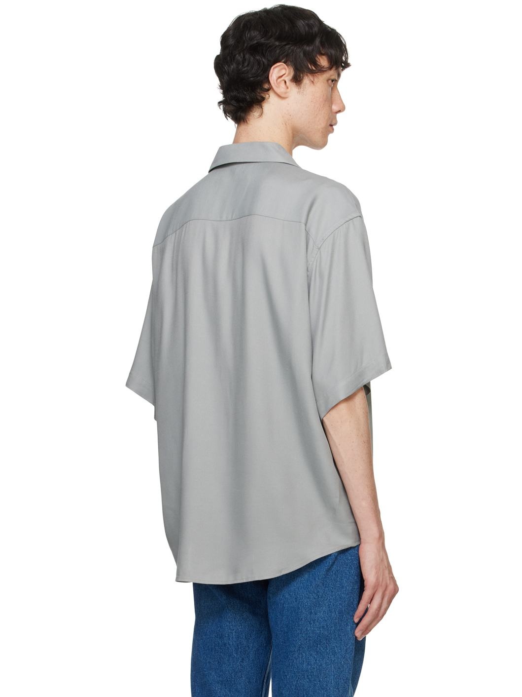 Gray Boxy Shirt - 3