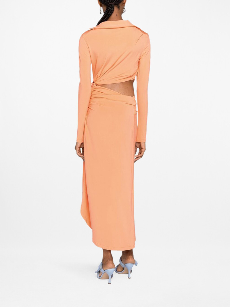 cut-out draped dress 4