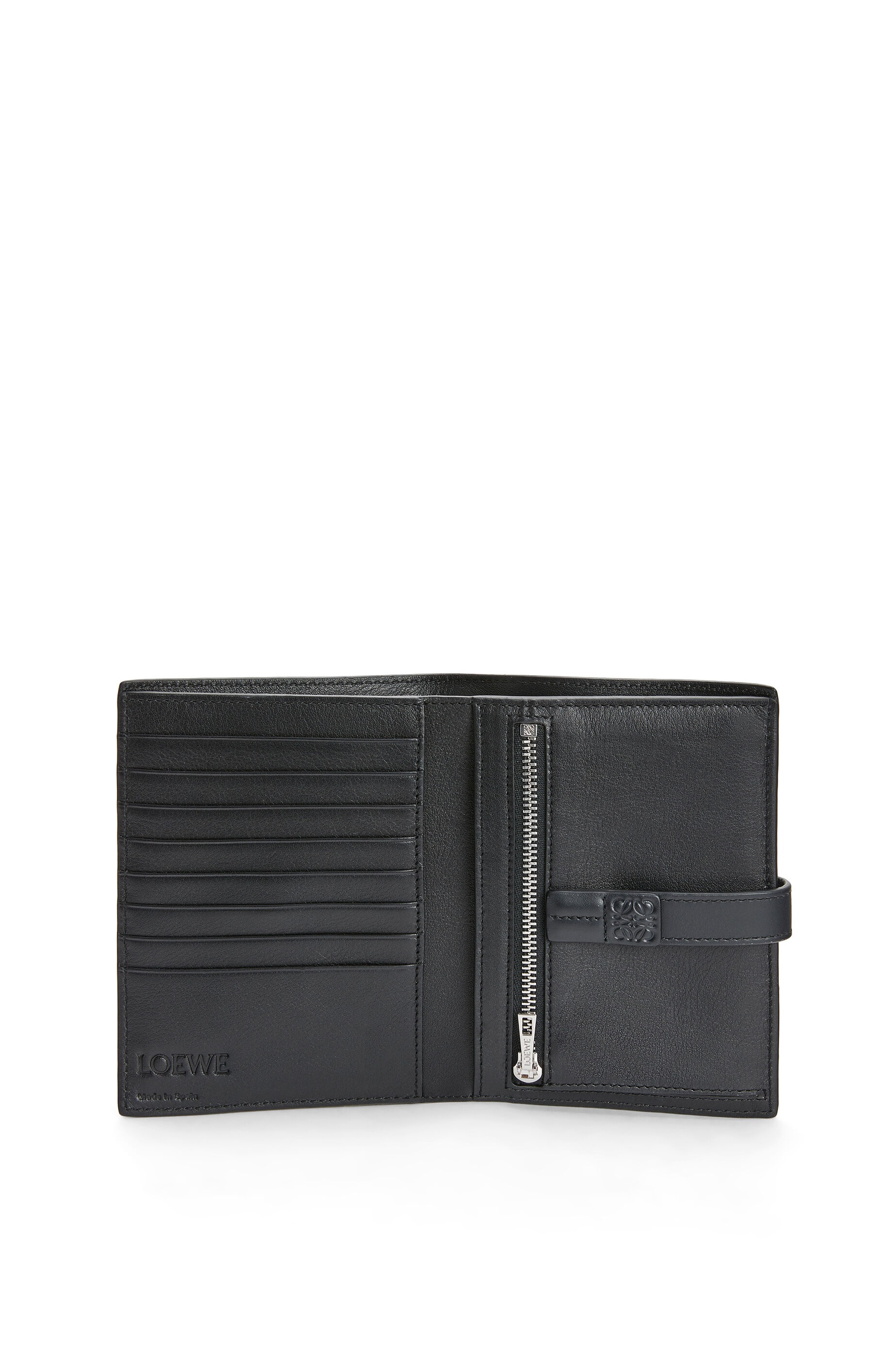 Medium Vertical Wallet in soft grained calfskin - 3