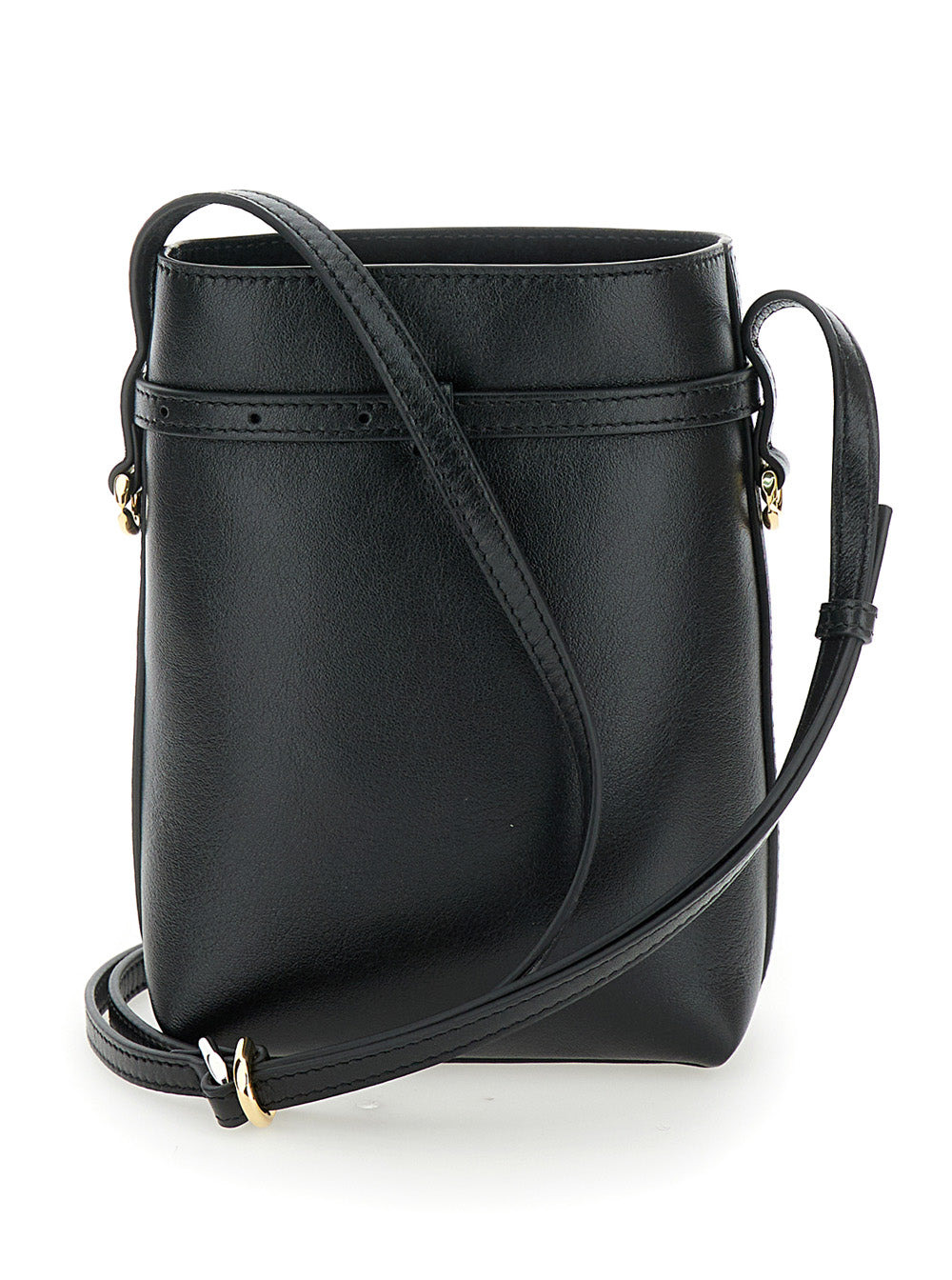 Givenchy Women 'Voyou' Black Crossbody Bag With Laminated Logo And Buckle In Leather Woman - 4
