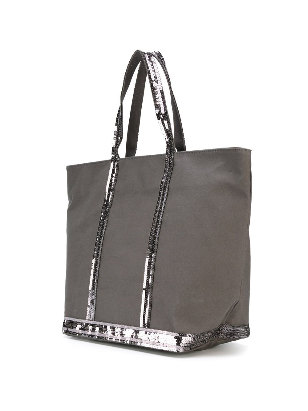 sequin trim shopping tote - 4