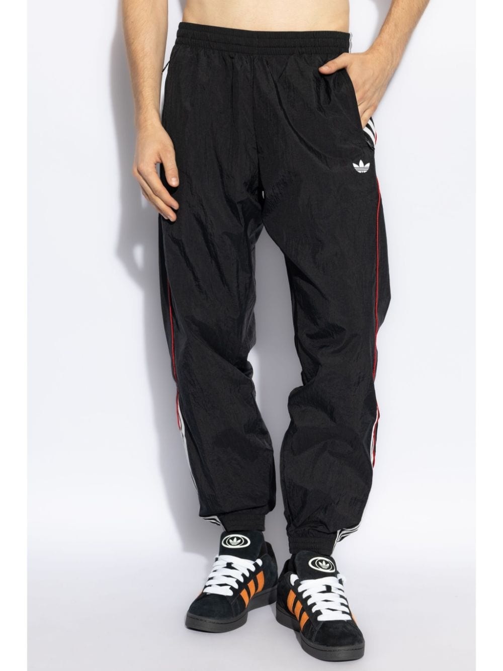 Trefoil stripe-detail track pants - 3