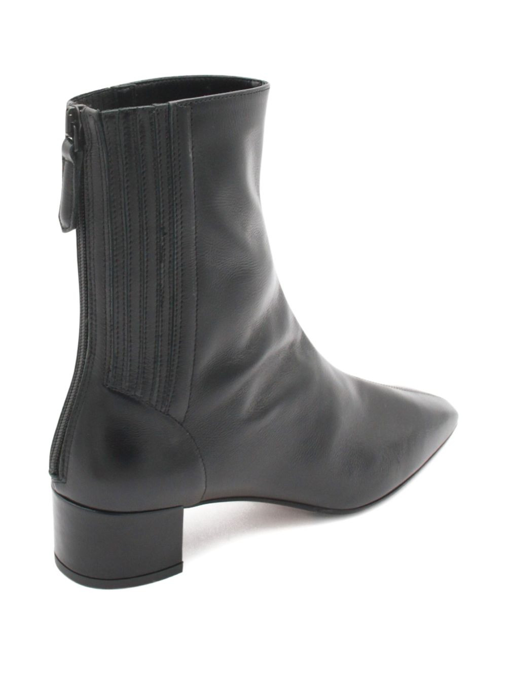 50mm leather block-heel boots - 3