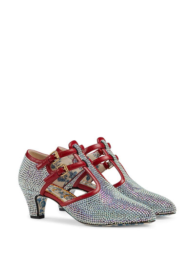 GUCCI Crystal T-strap pumps outlook