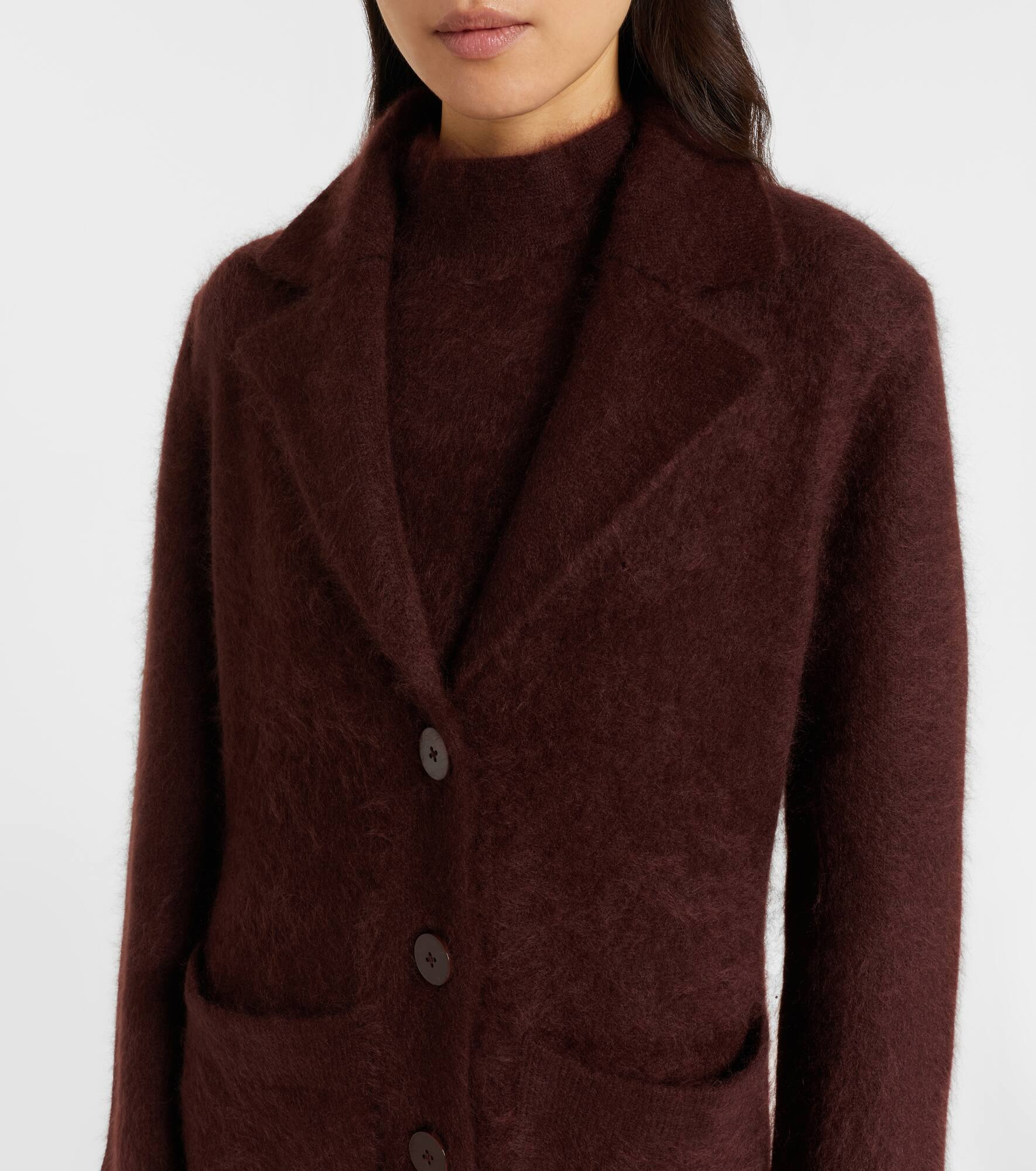 Fluffy Statement wool-blend coat - 4