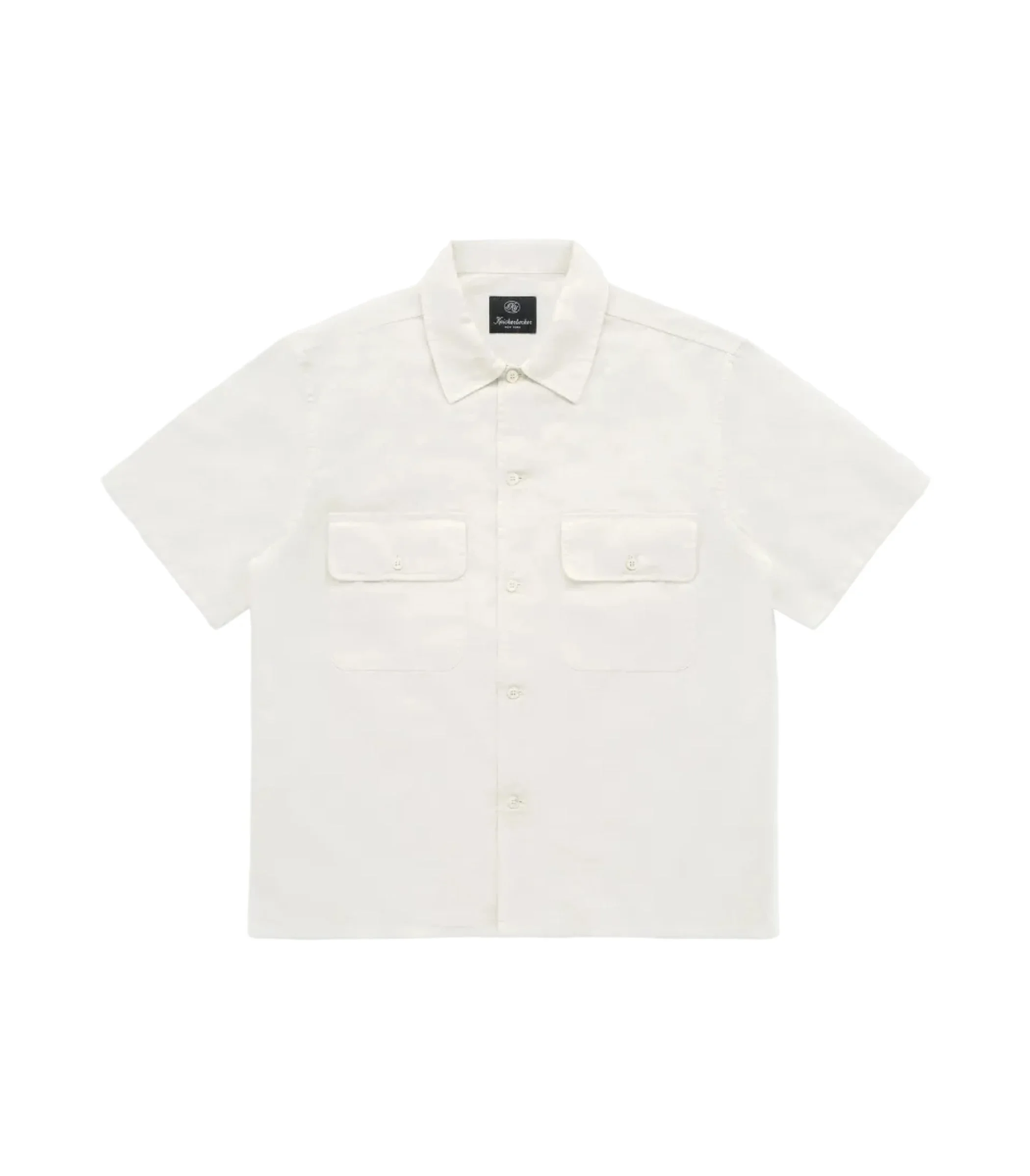 Mar Cotton & Linen Short Sleeve Shirt Bone - 1