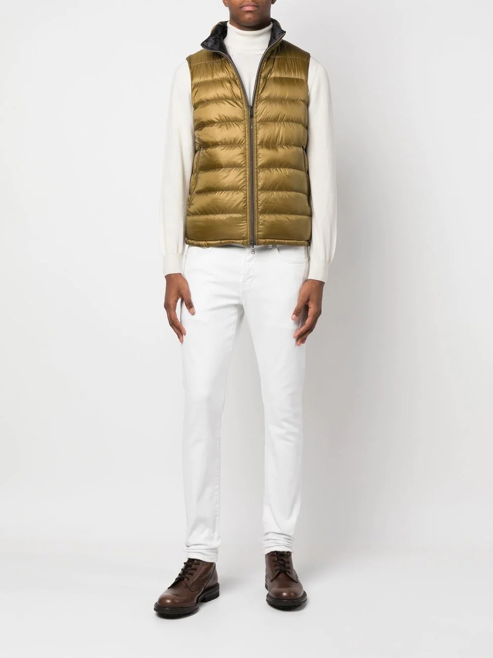 reversible padded down gilet - 2