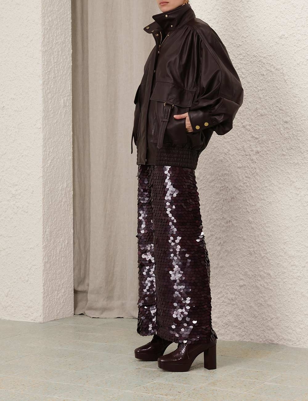 EDEN SEQUIN MAXI SKIRT - 8