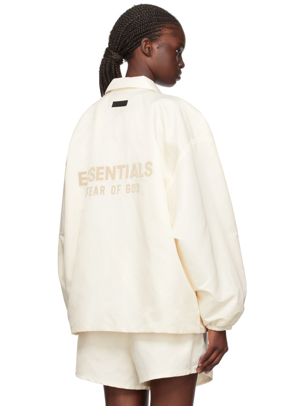 Off-White Drawstring Jacket - 3