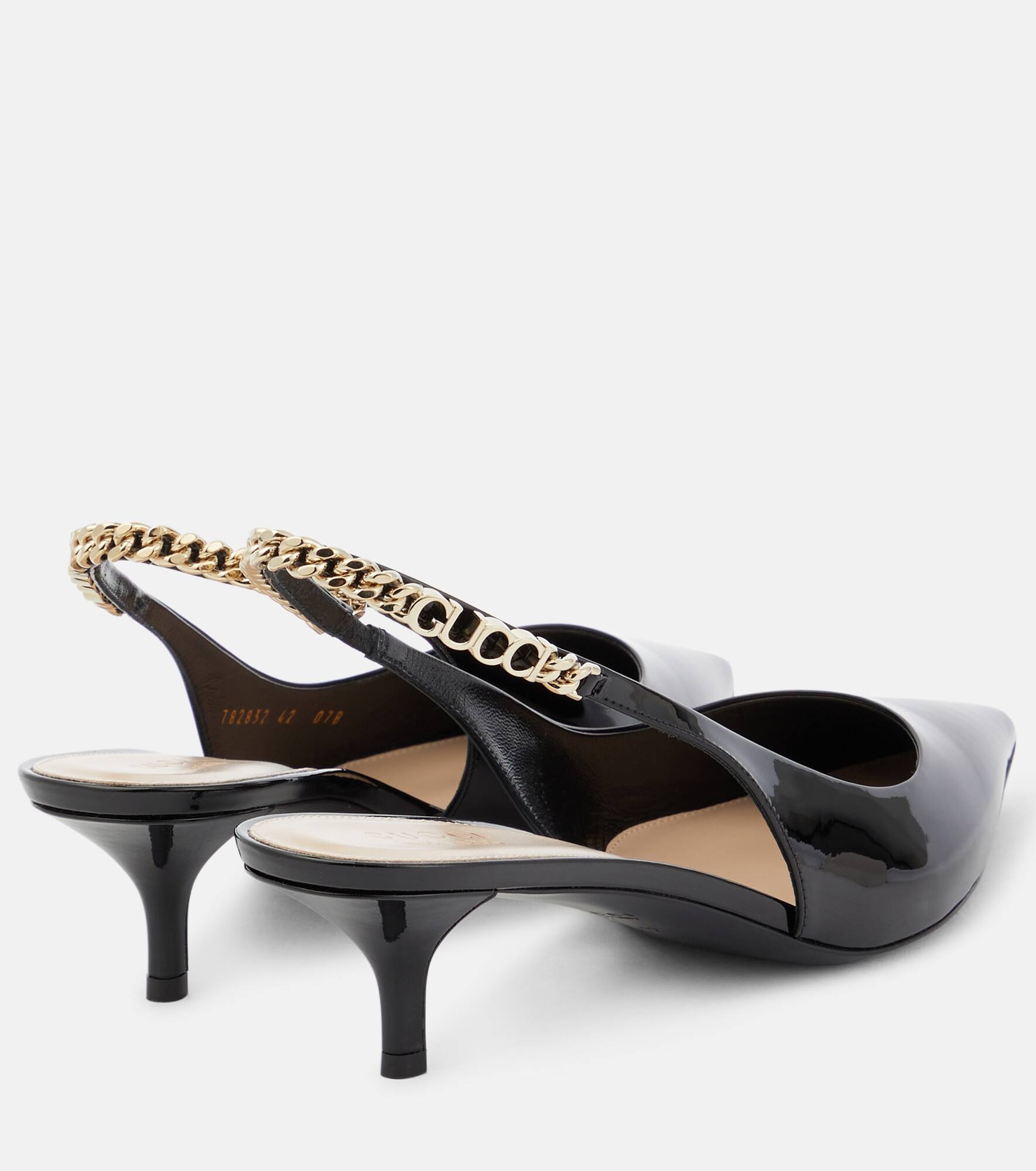 Gucci Signoria leather slingback pumps - 2