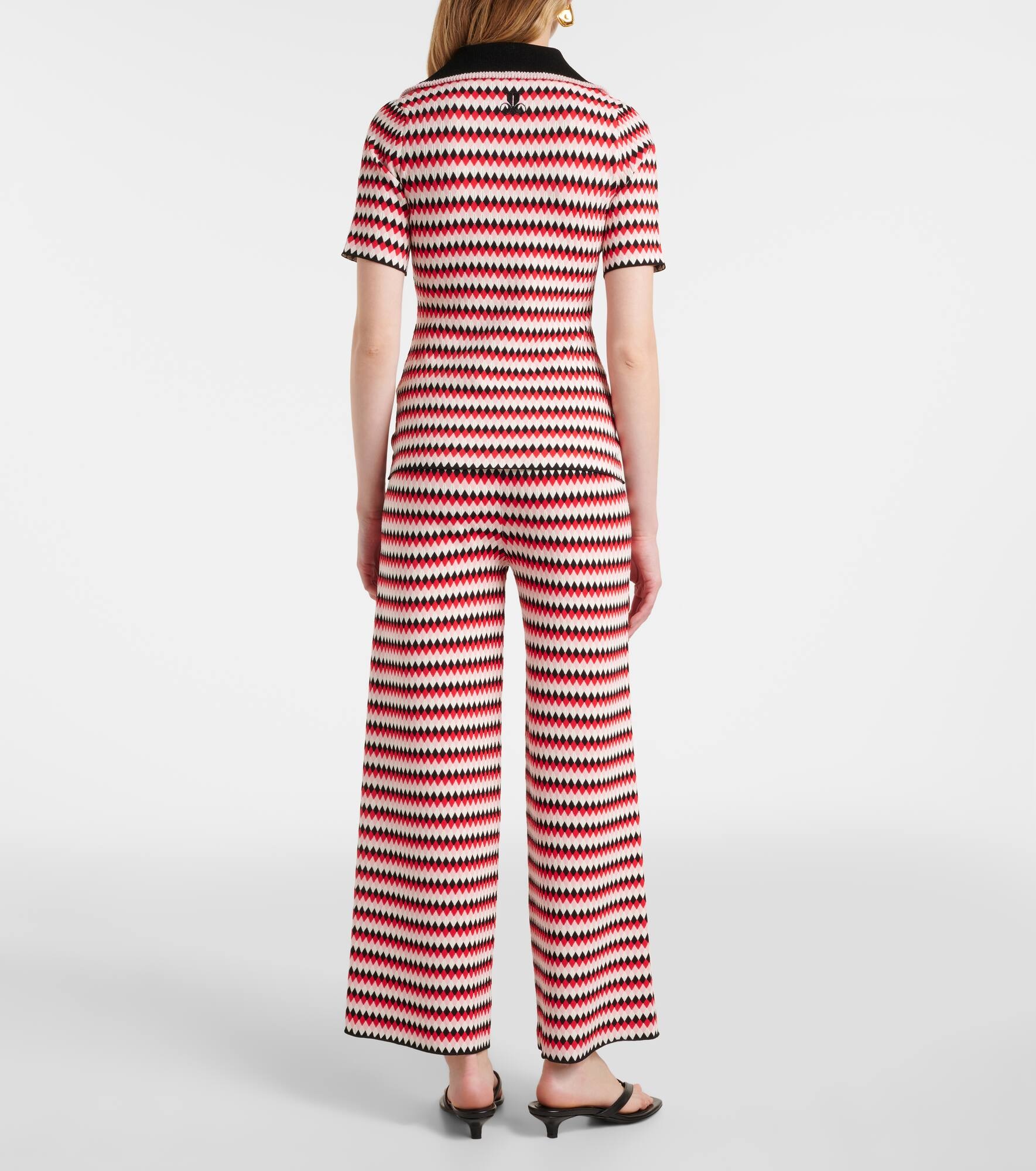 Checkers knitted polo - 3