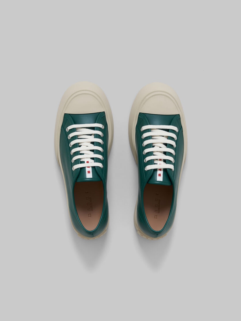 GREEN NAPPA LEATHER PABLO SNEAKER - 4