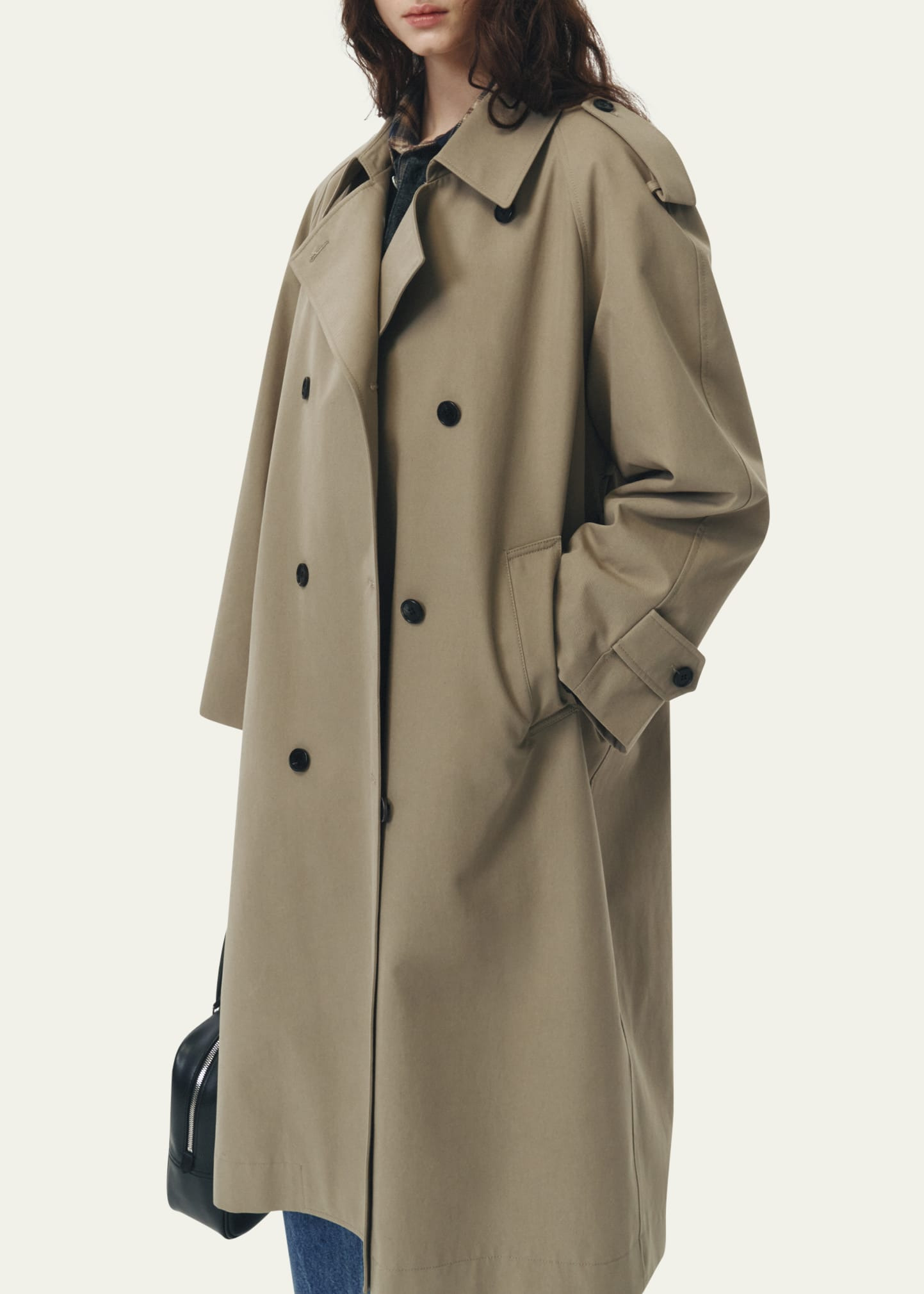 Unisex Oversized Trench Coat - 5
