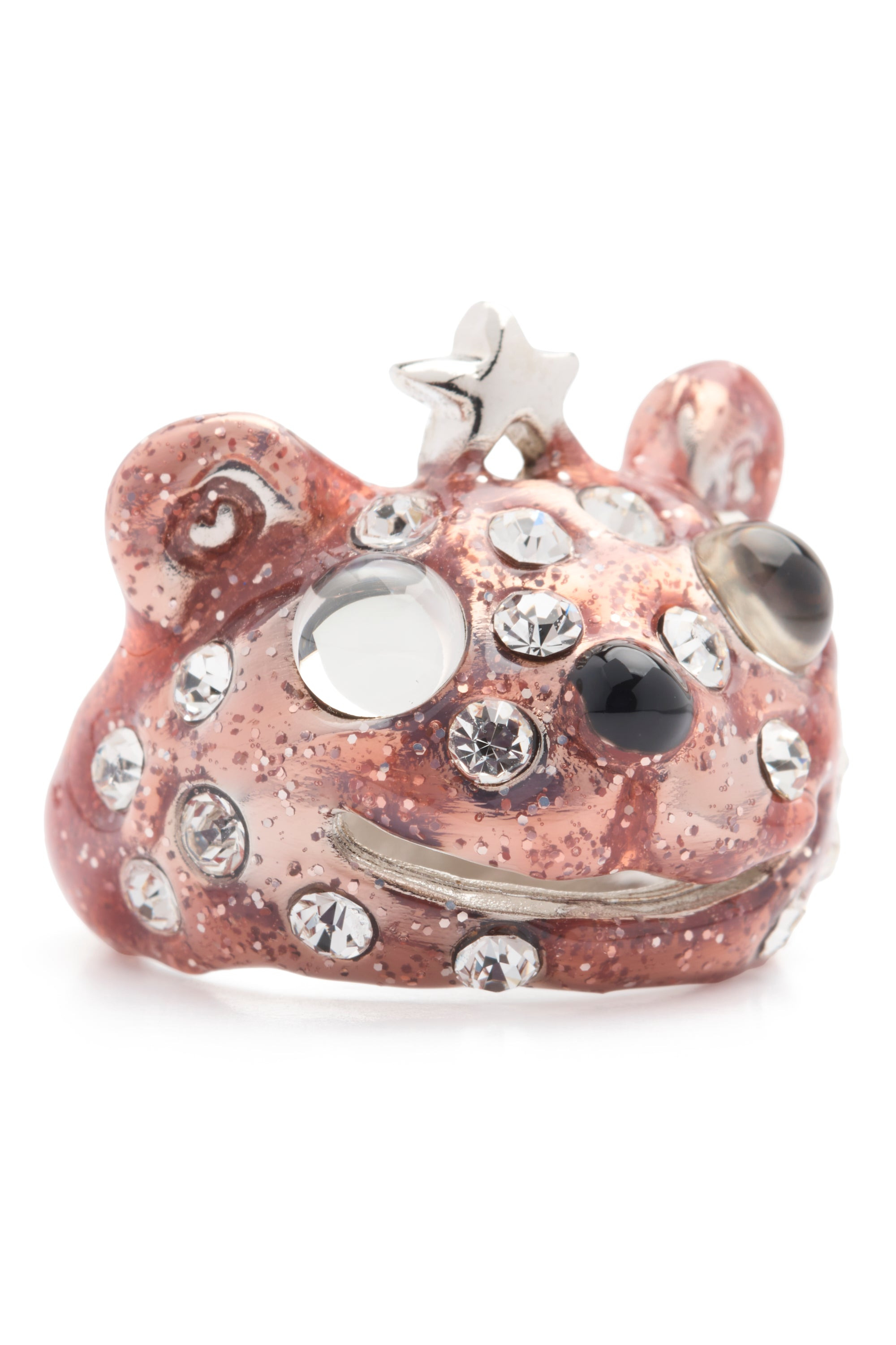 LIGHT PINK FRECKLES PRINCESS BEAR RING - 3