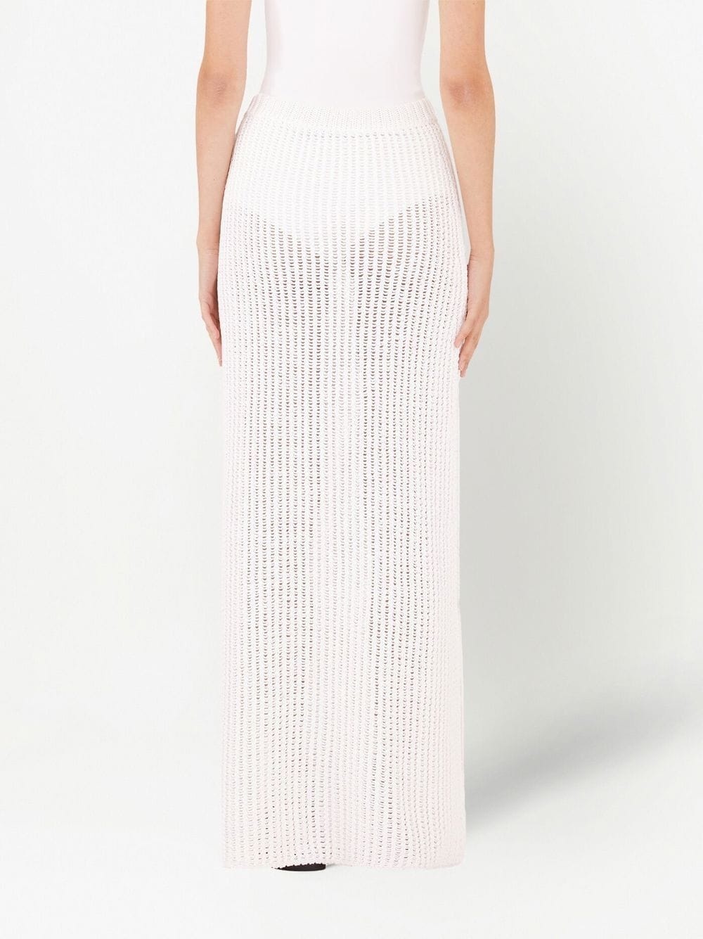 side-slit knit skirt - 4