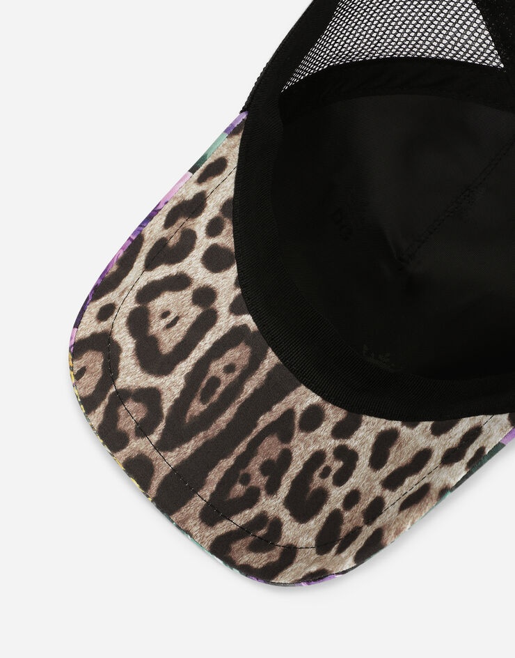 Nylon baseball cap with butterfly print - 3