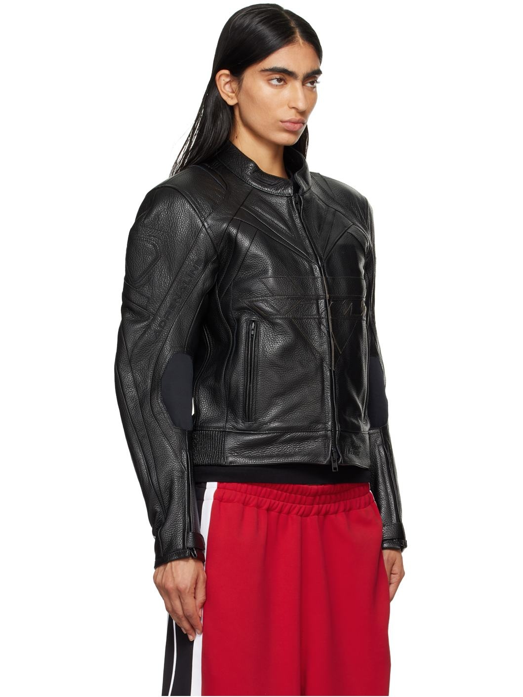Black Pro Racing Leather Jacket - 2