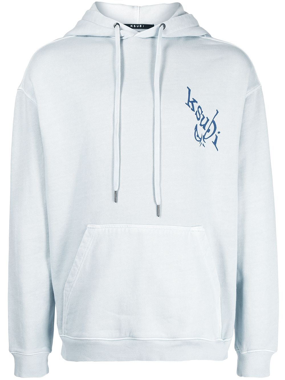 logo-print hoodie - 1