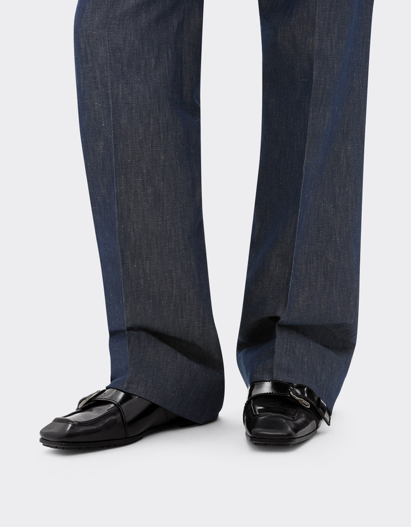 Ferrari Brushed leather loafers outlook