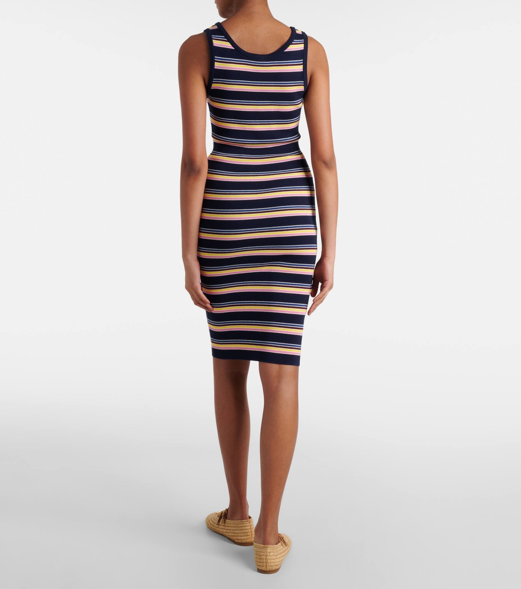 Striped cotton midi dress - 3