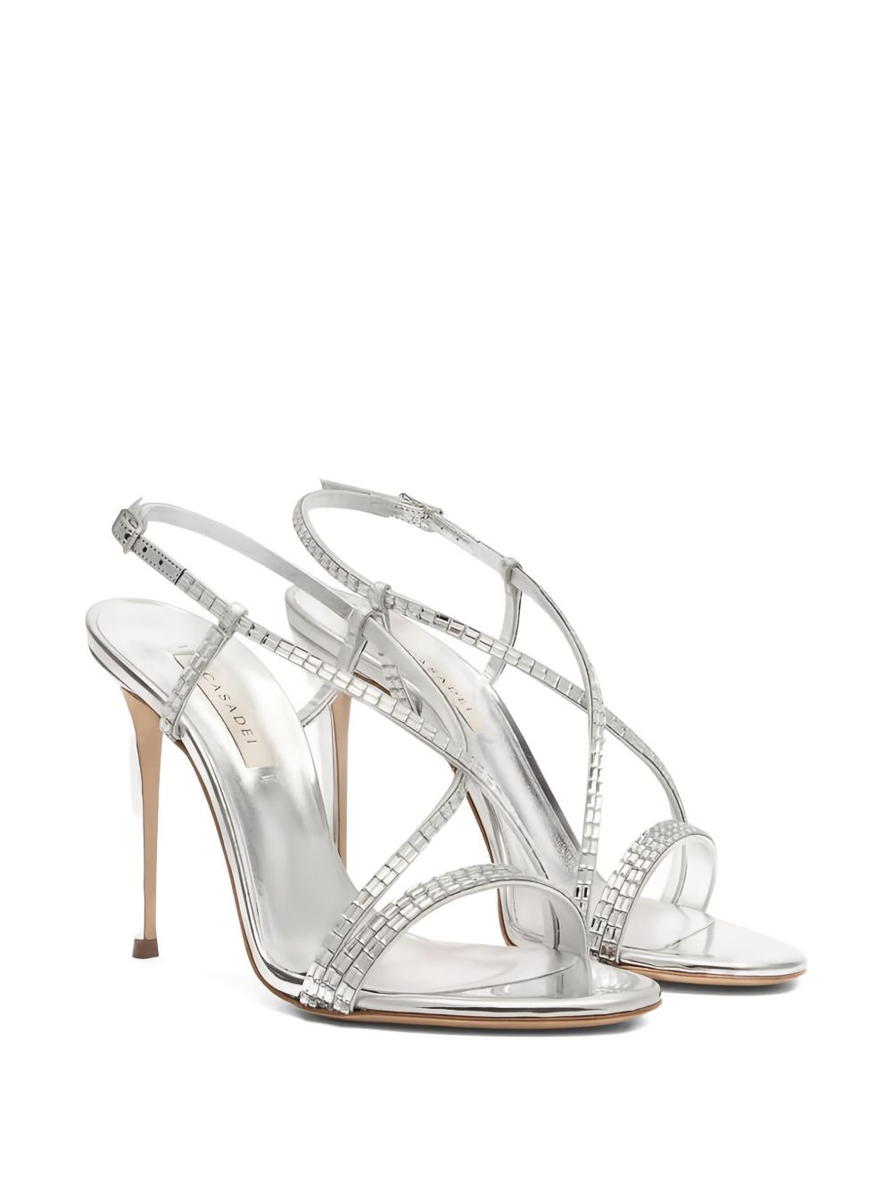 100mm Julia crystal-embellished sandals - 2