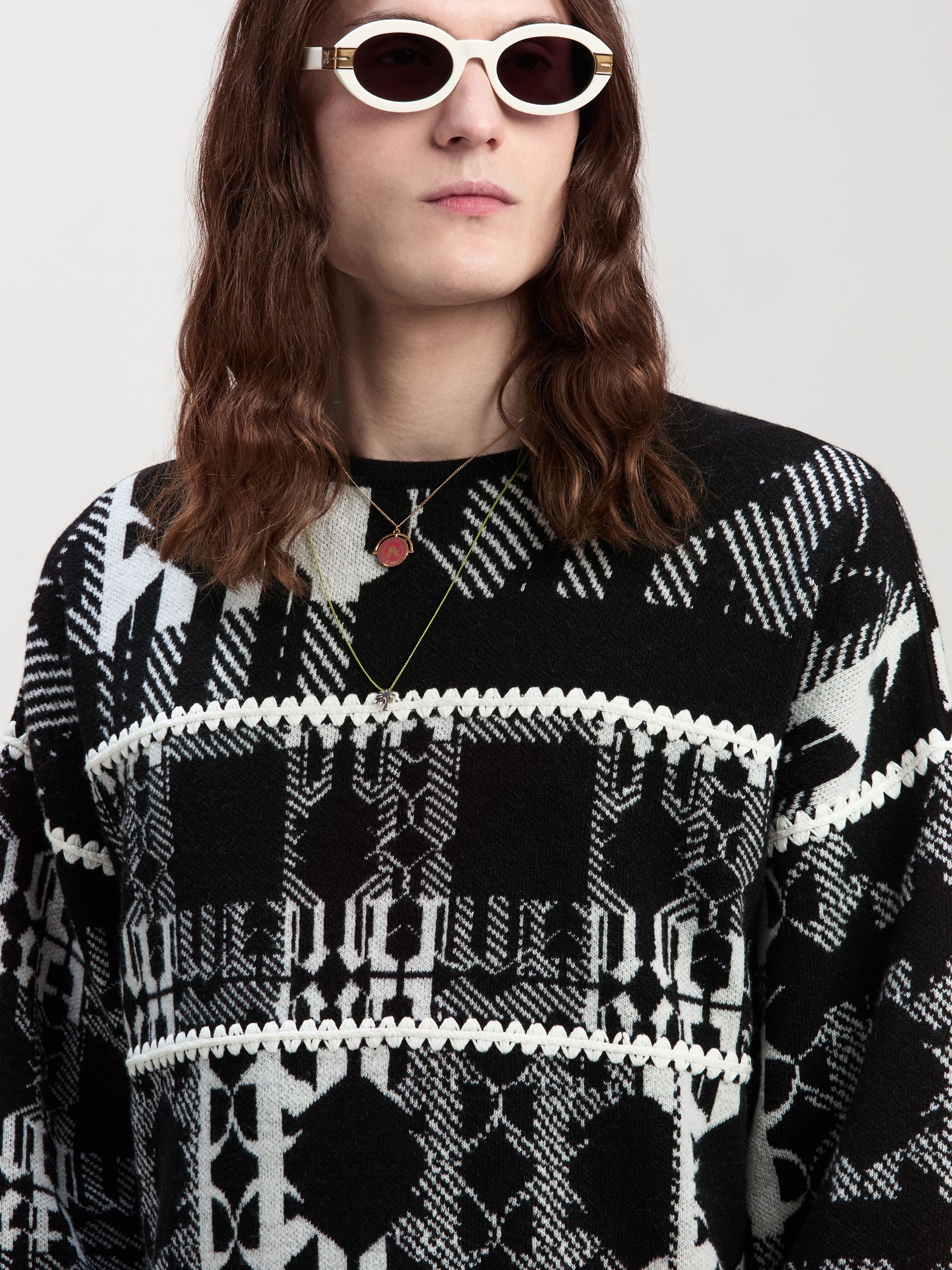 Check Monogram Sweater - 6