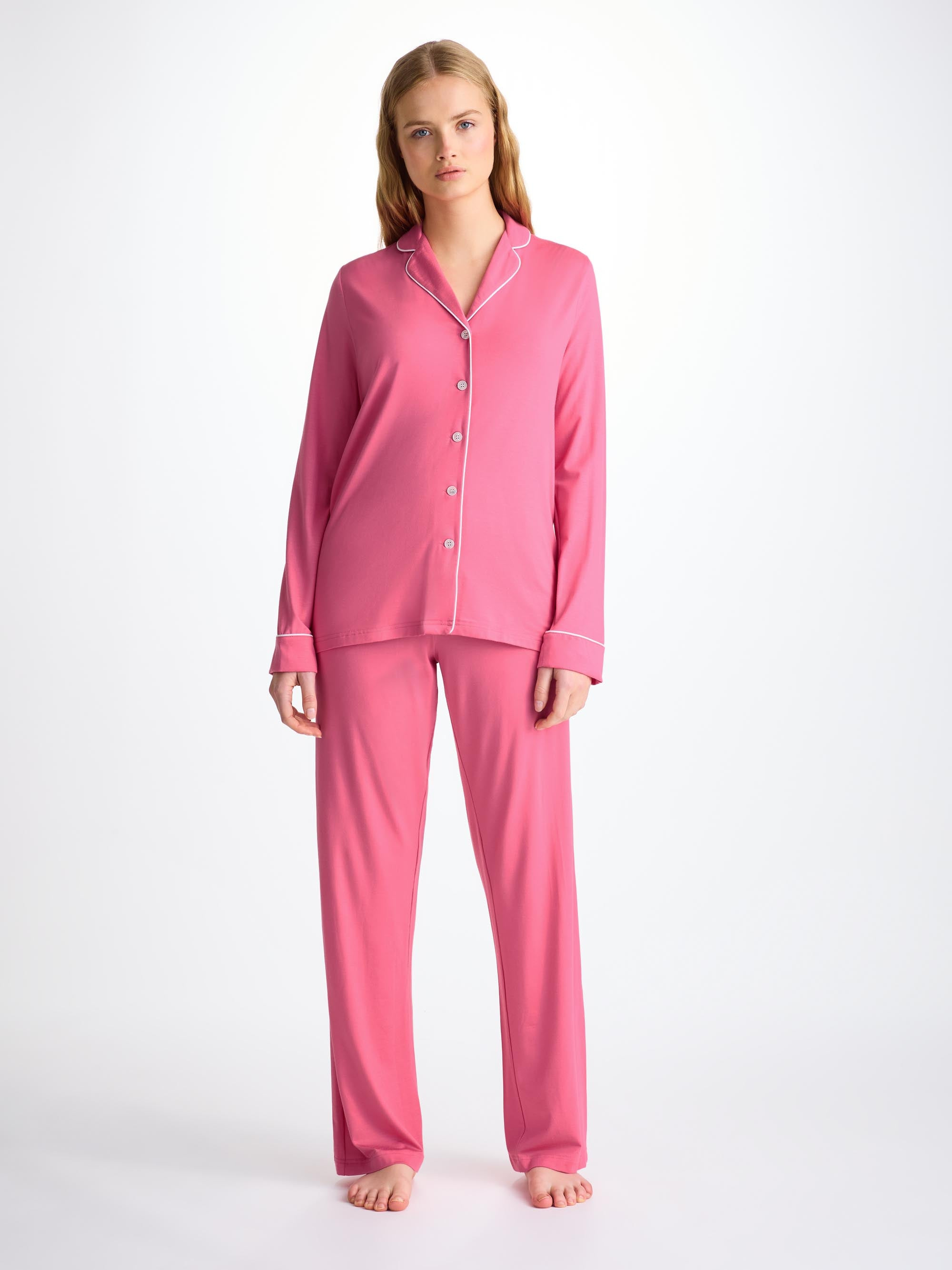 Women's Pajamas Lara Micro Modal Stretch Flamingo Pink - 2