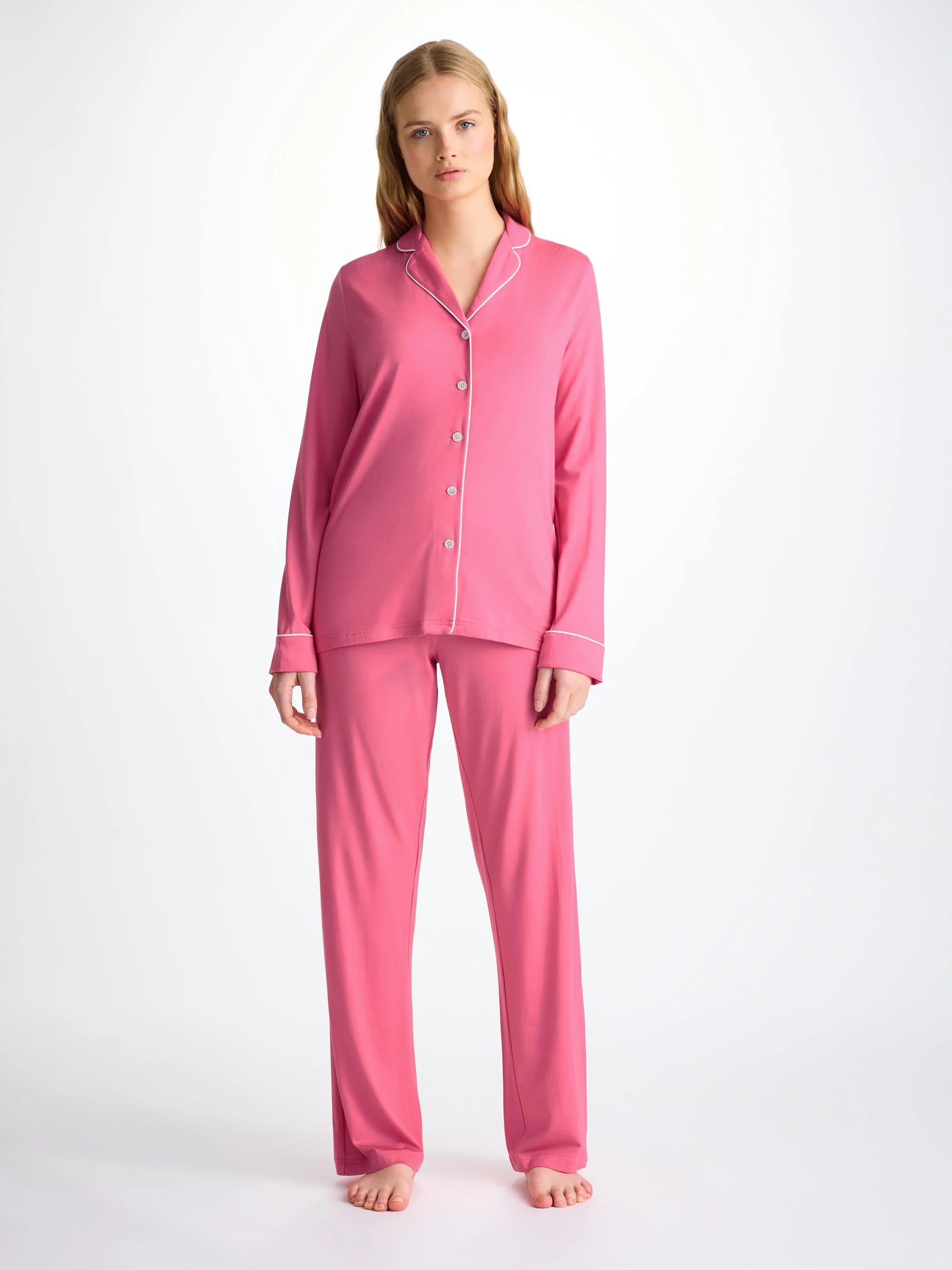 Women's Pajamas Lara Micro Modal Stretch Flamingo Pink - 1