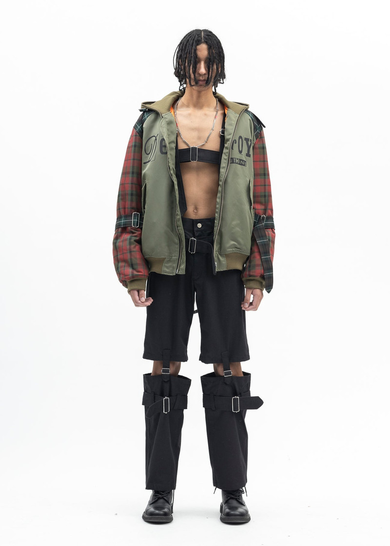 KHAKI GREEN BONDAGE MA-1 JACKET 6