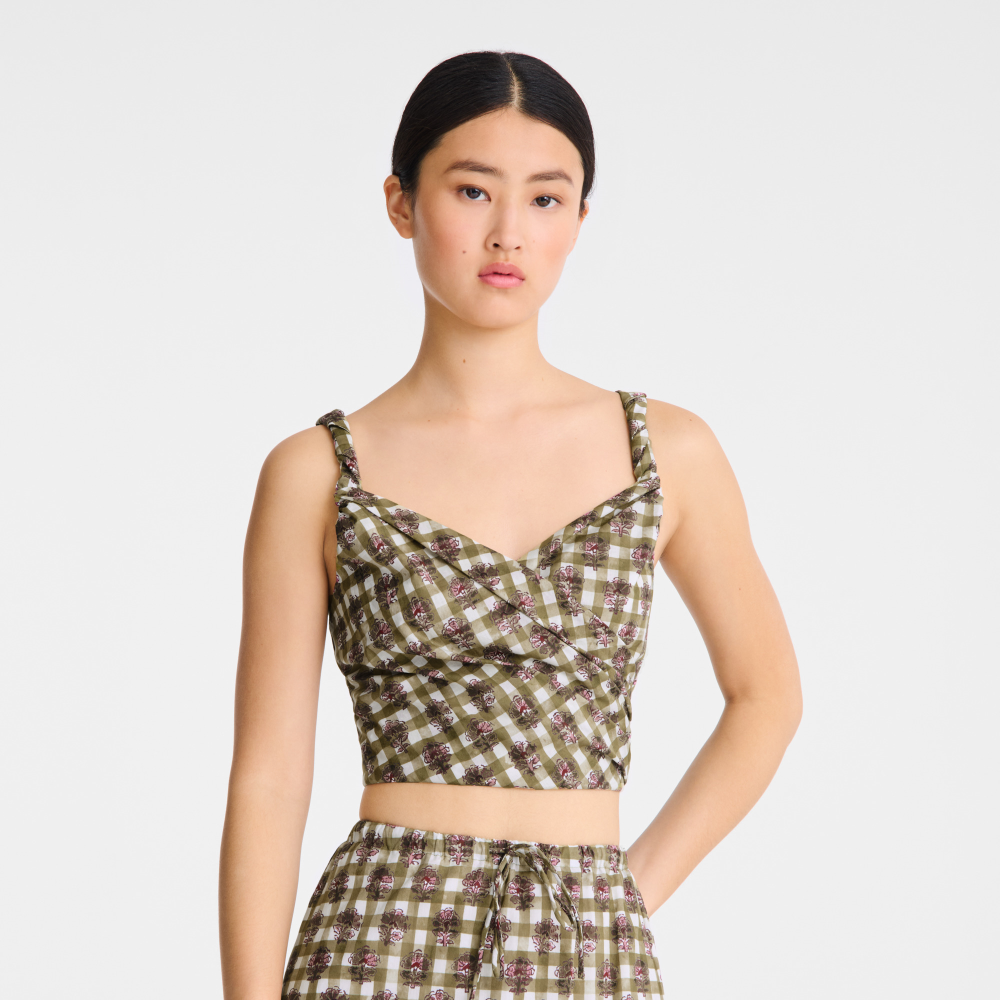 Top Artichoke - Vichy print veil - 4