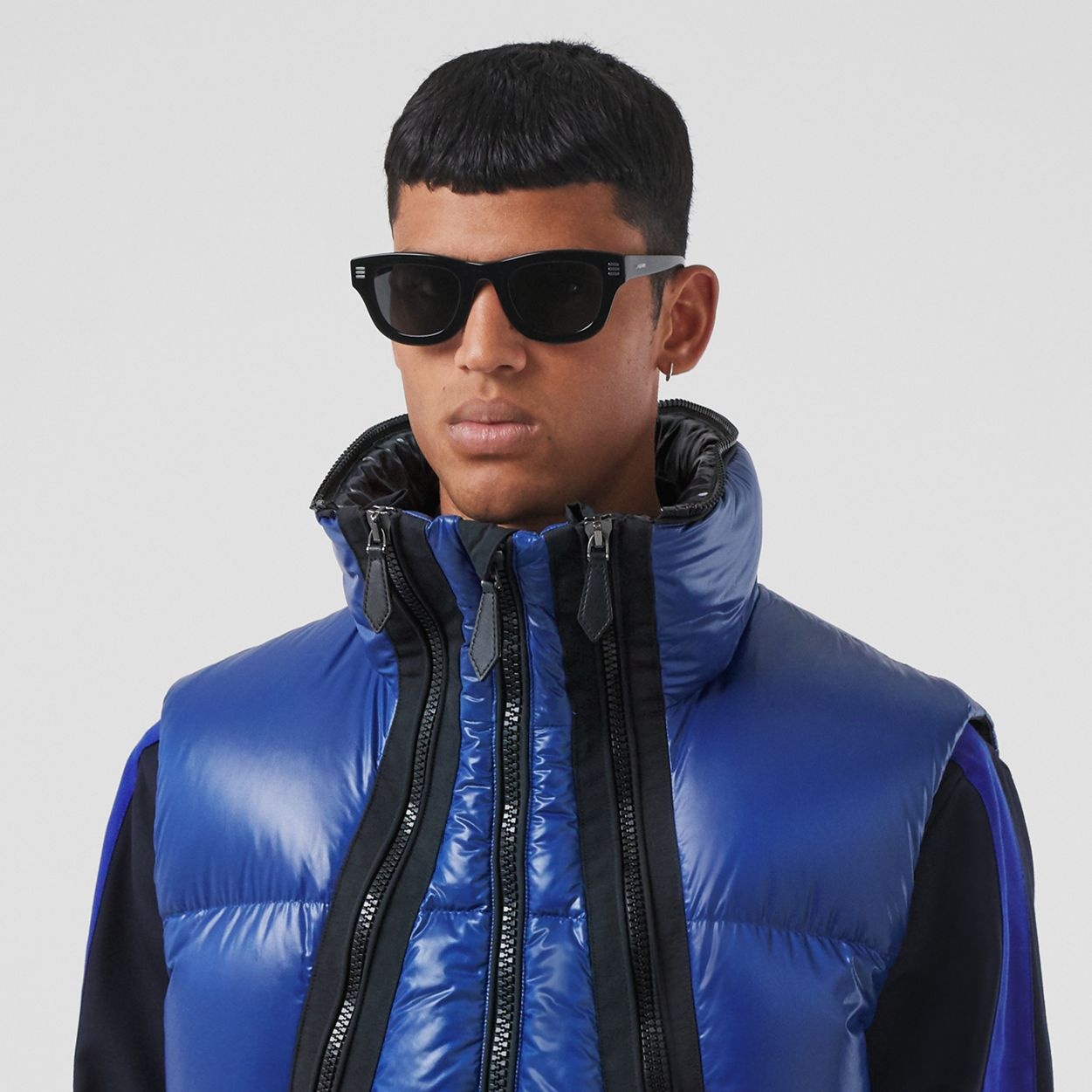 Detachable Hood Nylon Puffer Gilet - 3