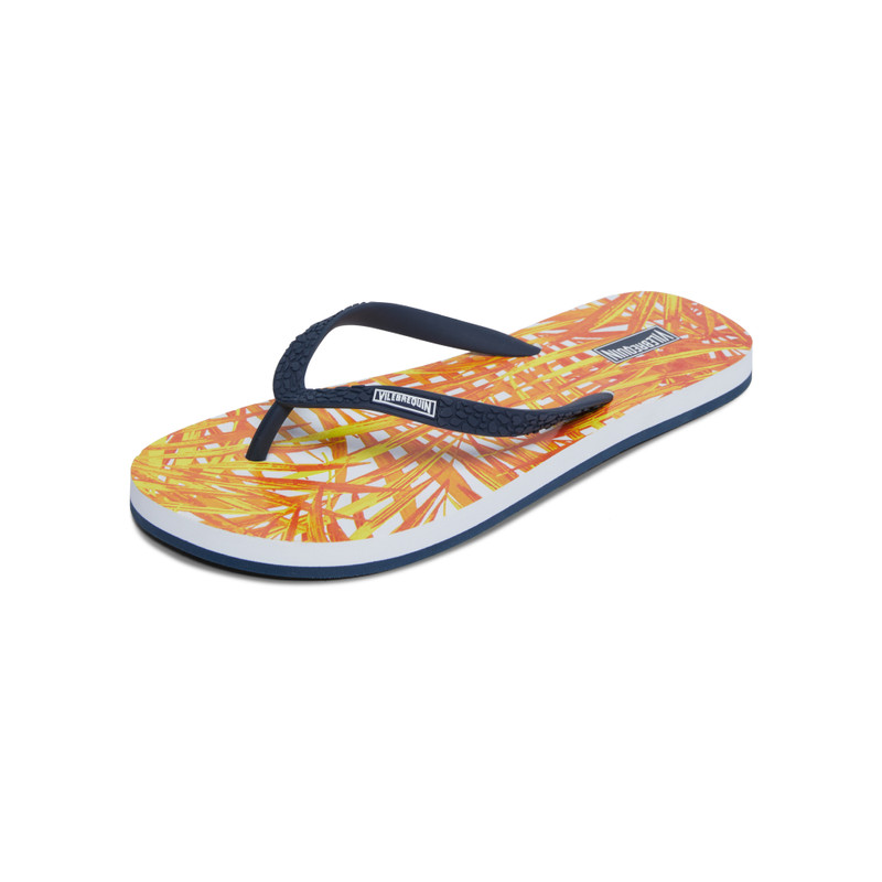 Vilebrequin Women Beach Flip Flops Palm Leaves outlook