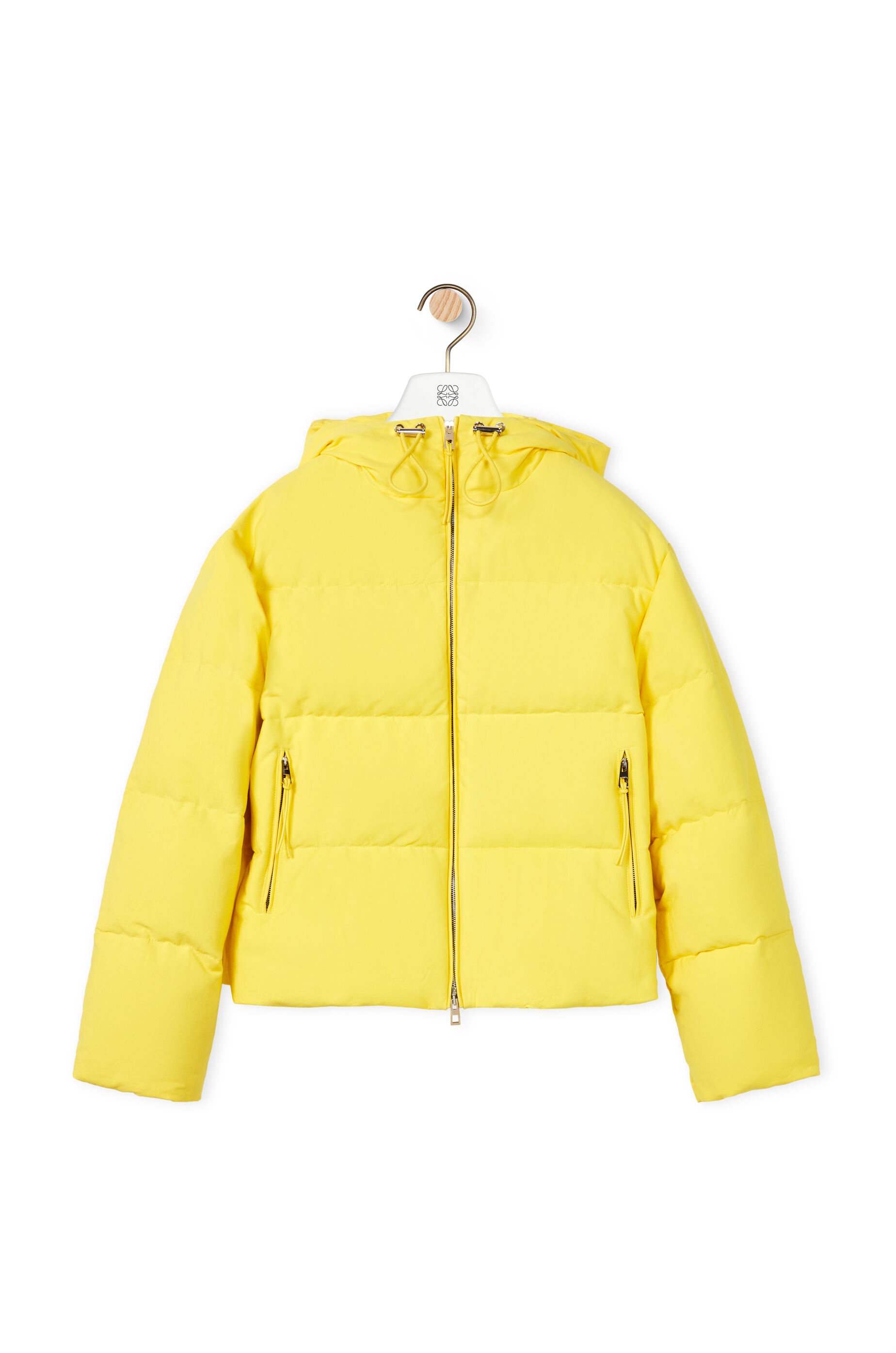 Hooded puffer in cotton - 1