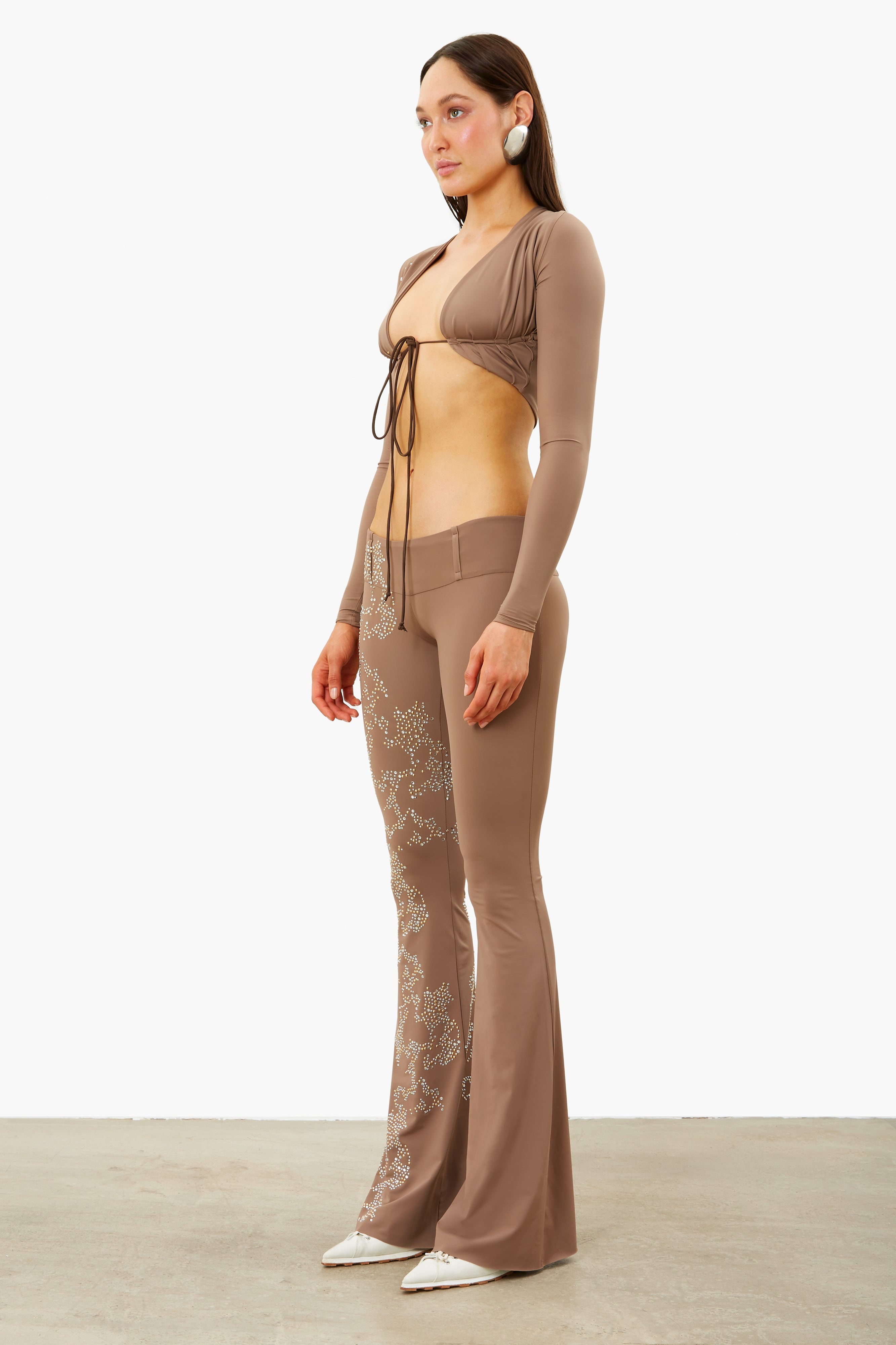 YAZMINE TROUSERS TOBACCO - 4
