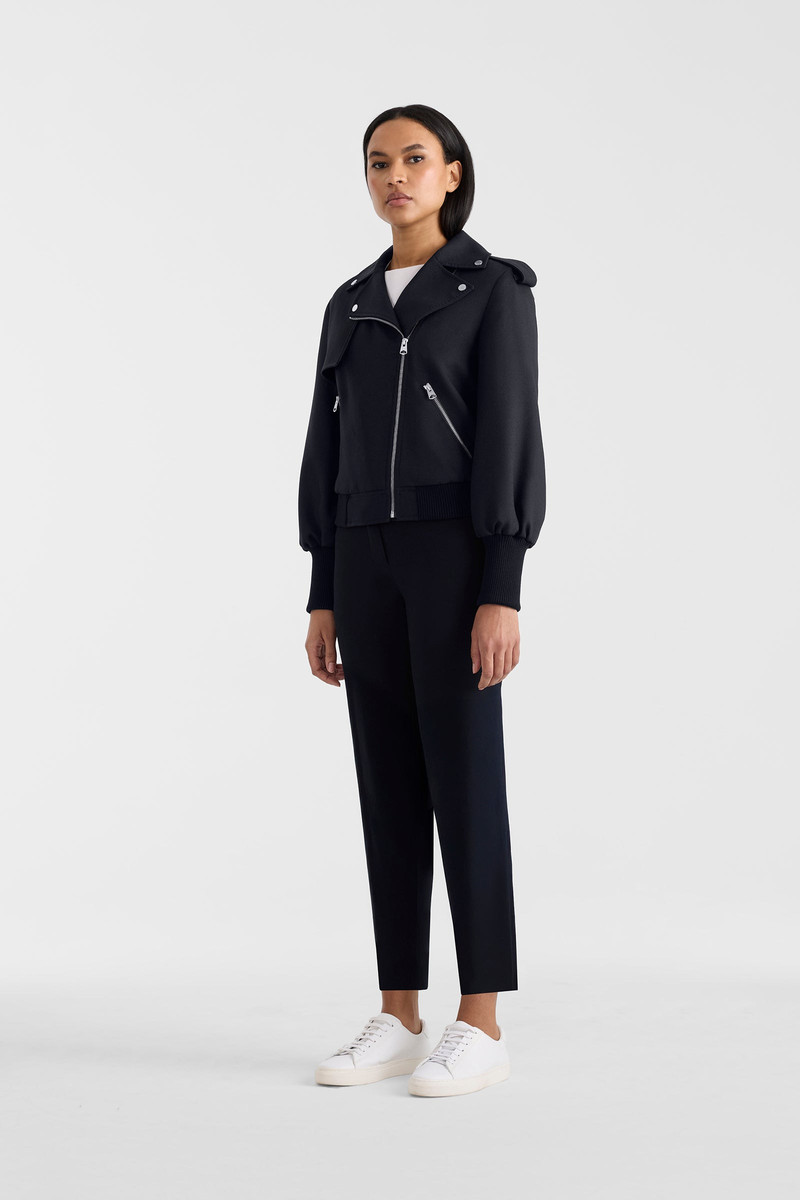 PONY Wool Gabardine Moto Jacket 4