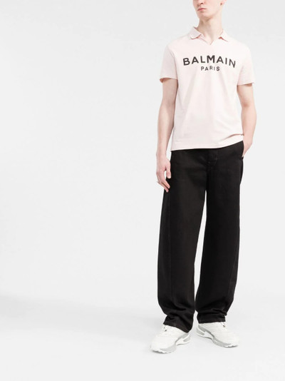 Balmain logo-print polo shirt outlook