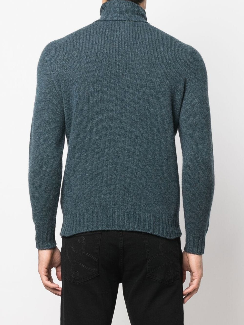 fine-knit roll-neck jumper - 4