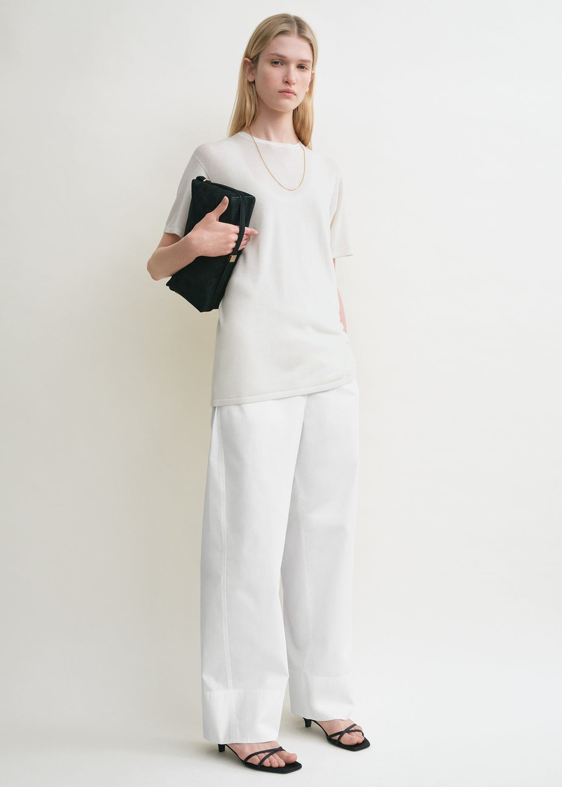 Totême Tee knit white outlook