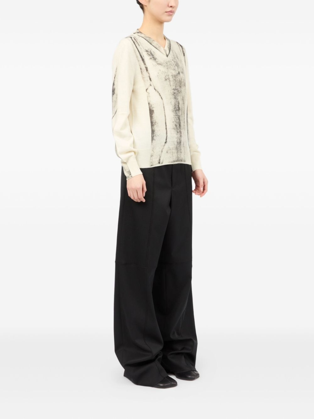 abstract-print sweater - 3
