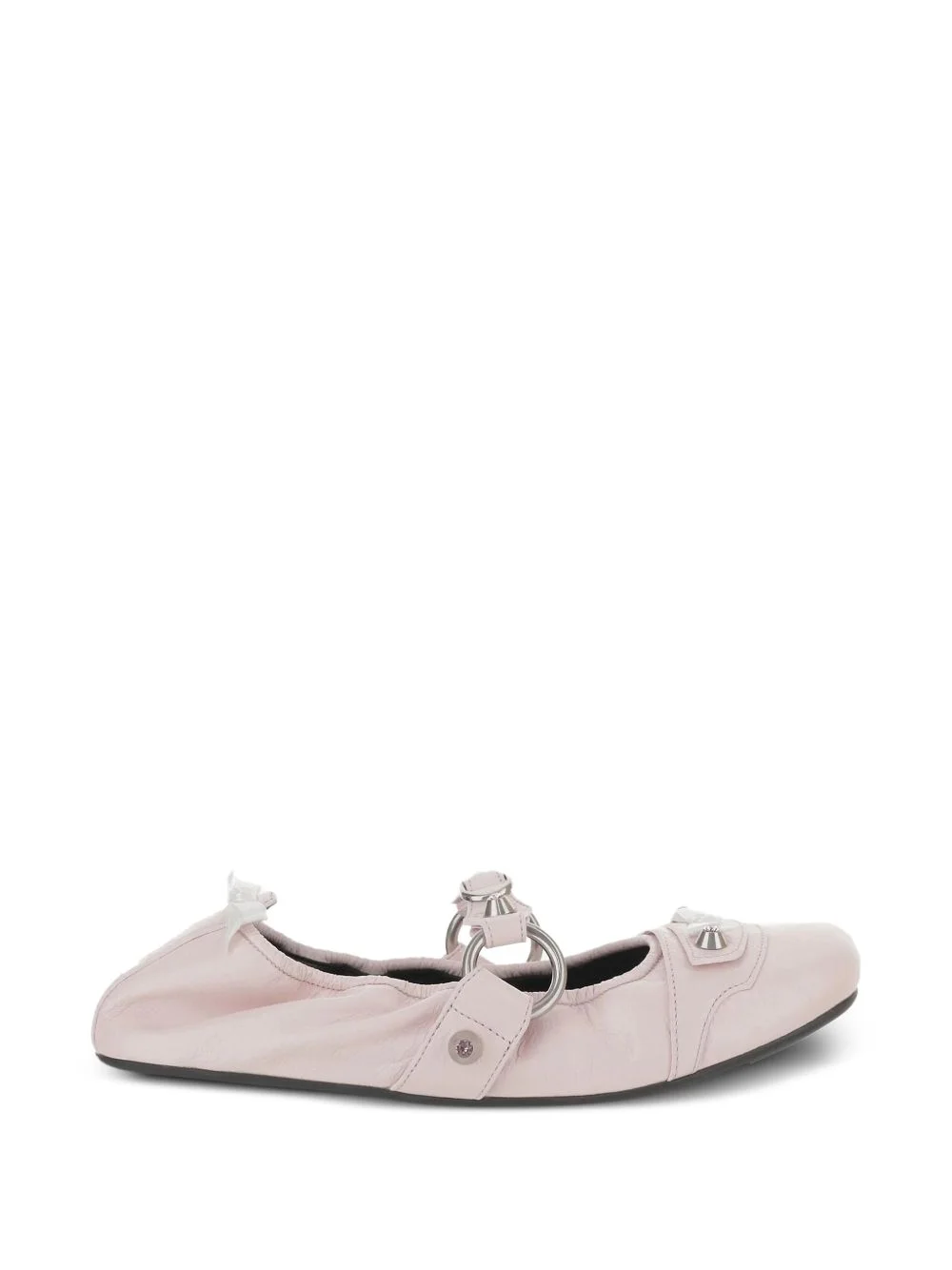 City ring buckle ballet flats - 1