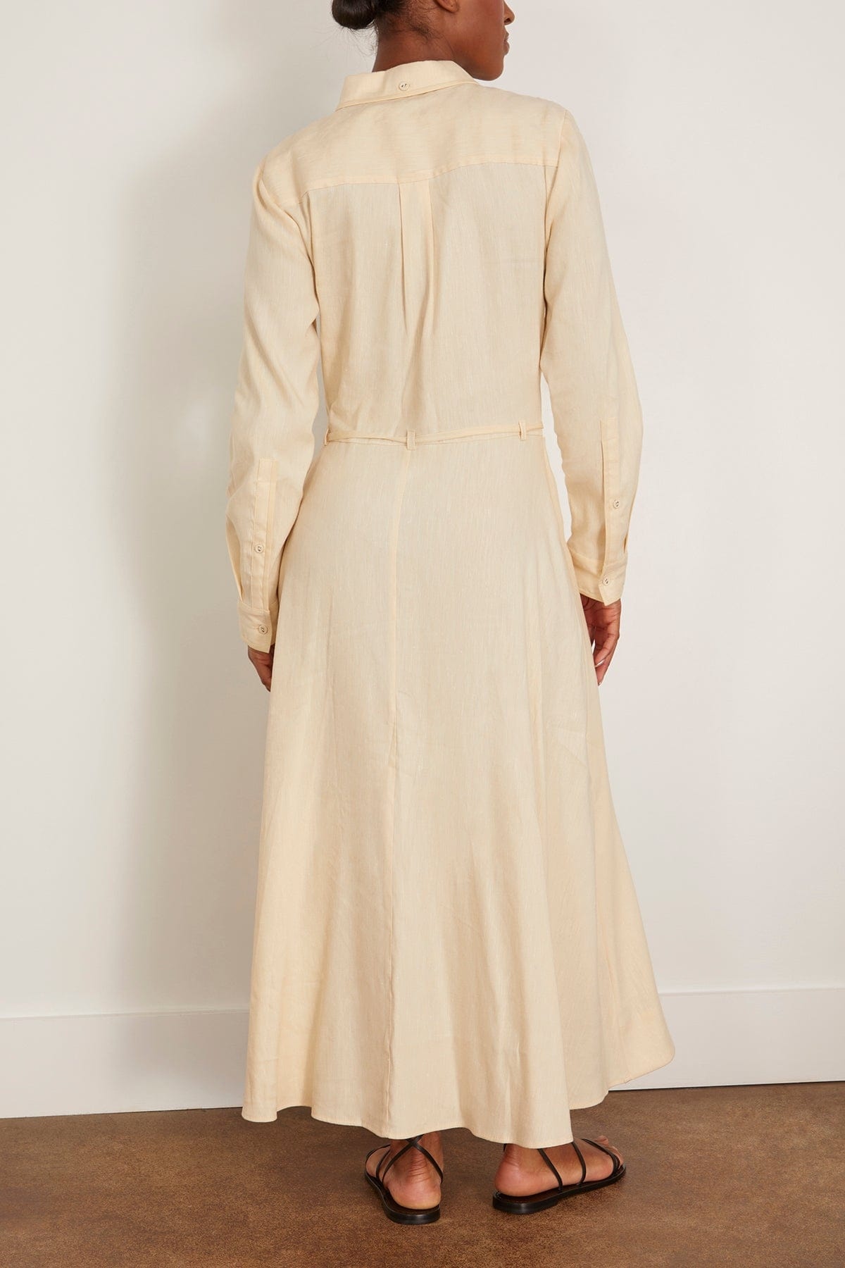 Lato Wrap Dress in Light Wheat - 4