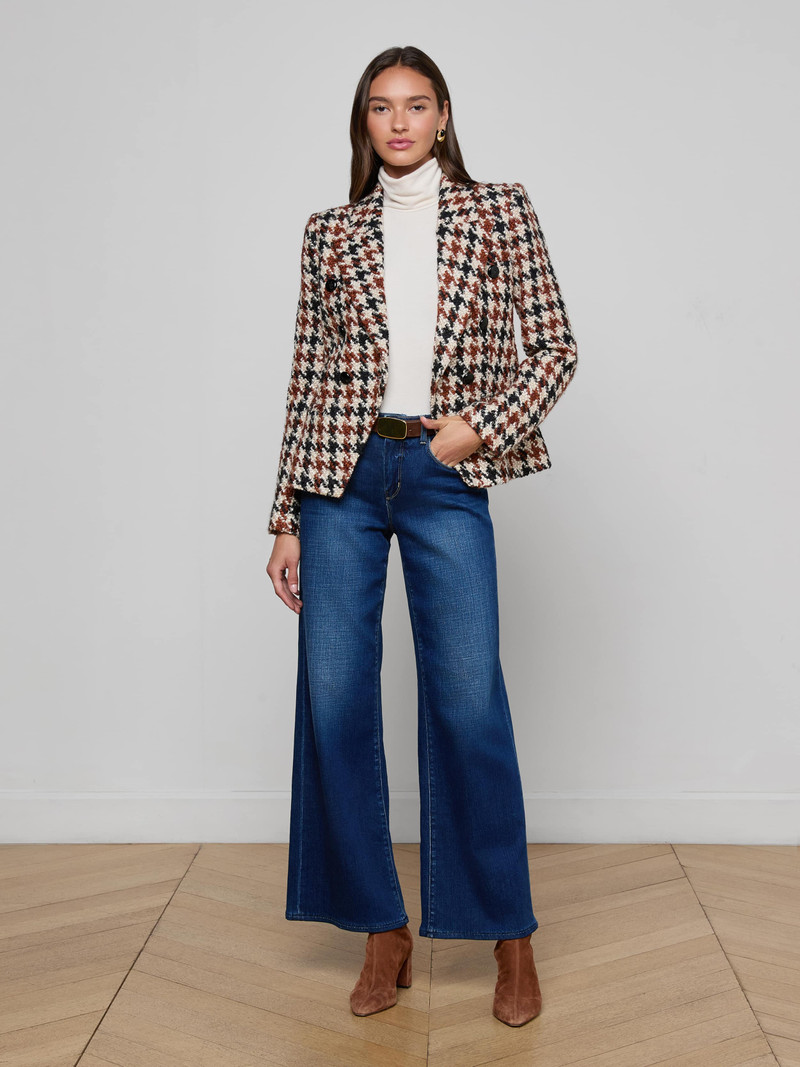 Marie Houndstooth Tweed Blazer 4