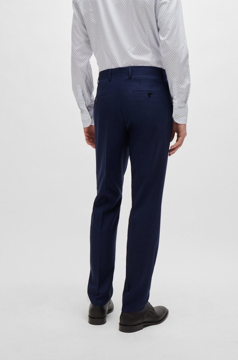 SLIM-FIT SUIT IN PATTERNED STRETCH WOOL 8