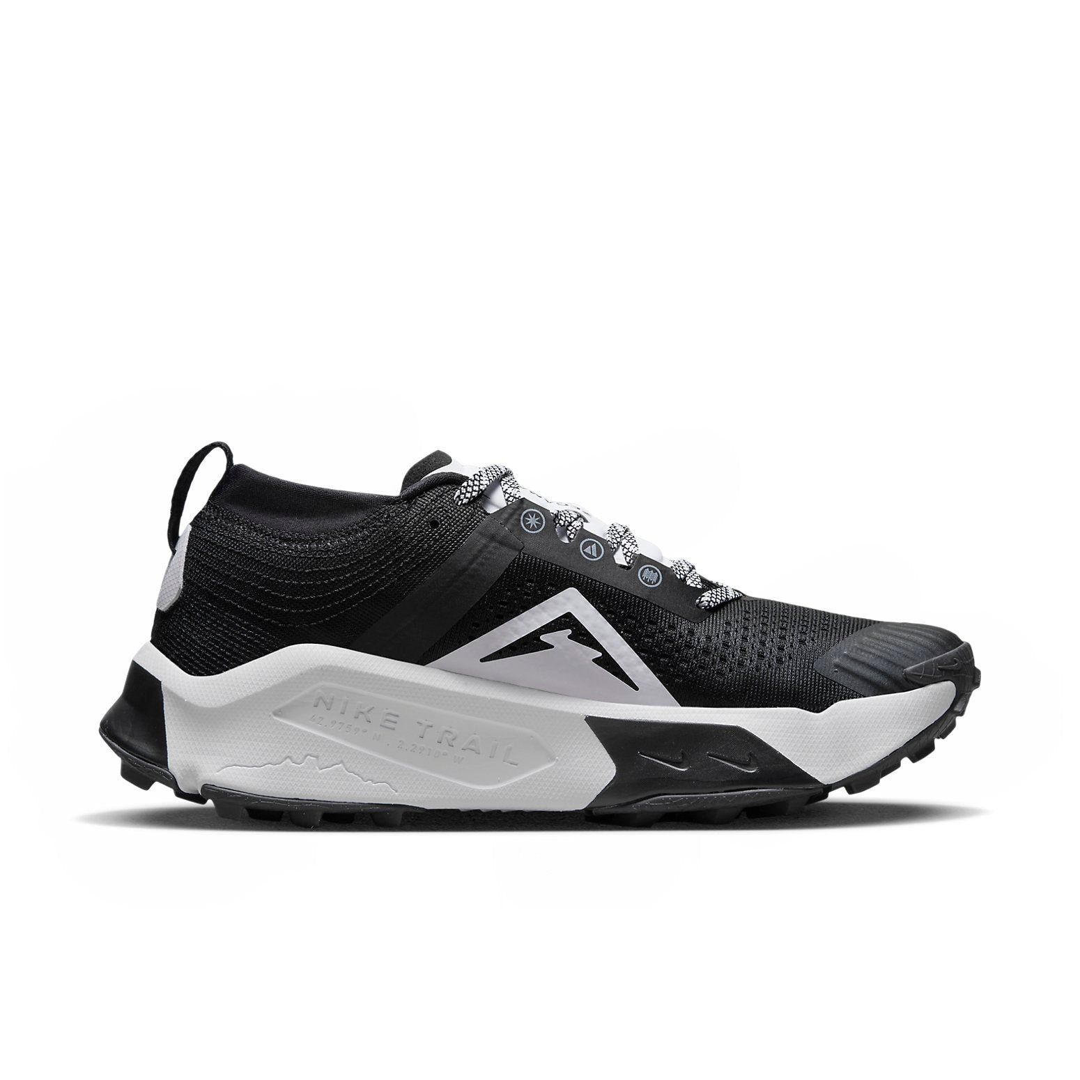 (WMNS) Nike ZoomX Zegama Trail 'Black White' DH0625-001 - 2