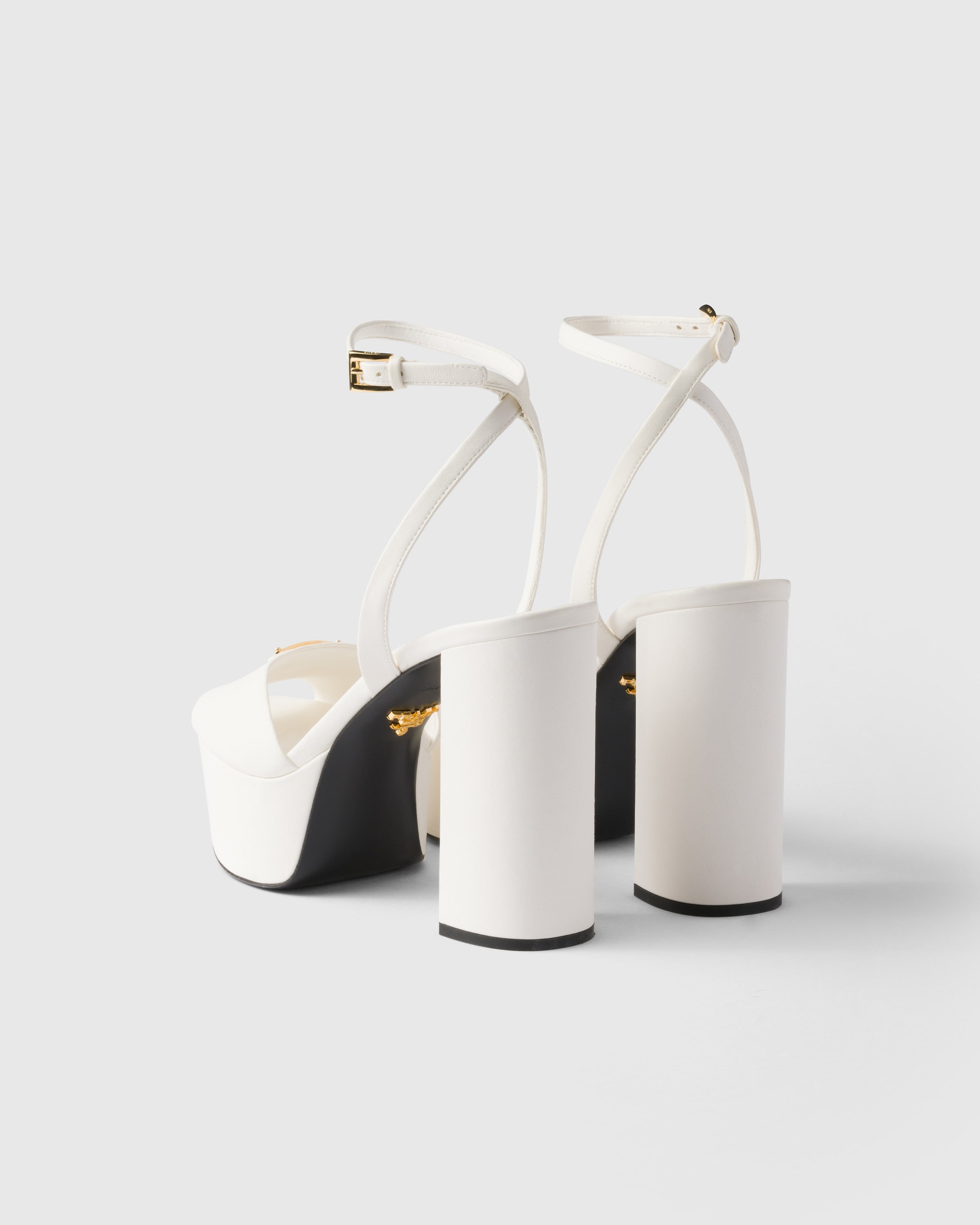 Nappa leather platform sandals - 4