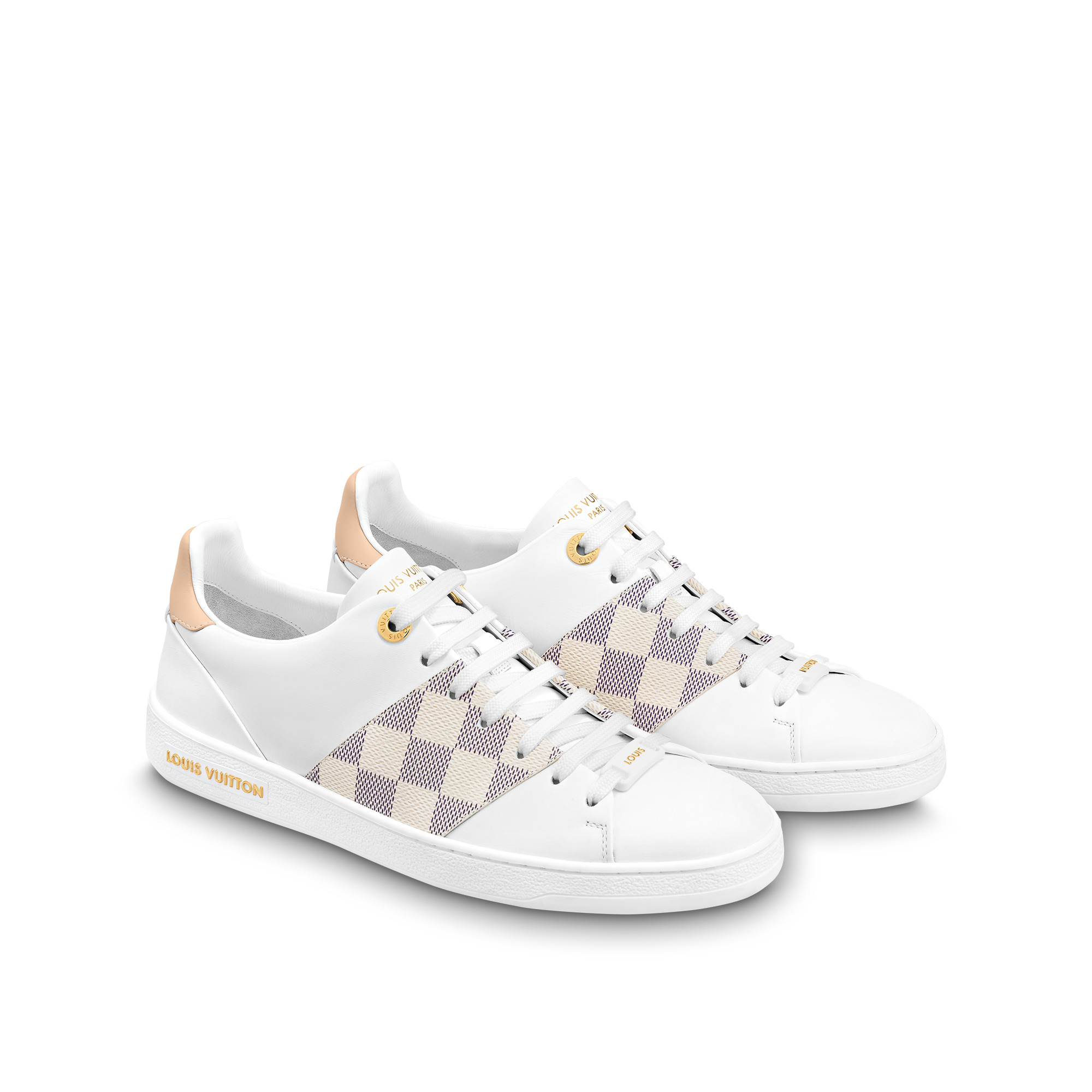 Louis Vuitton Damier Azur Front Row Sneaker 40.5 White