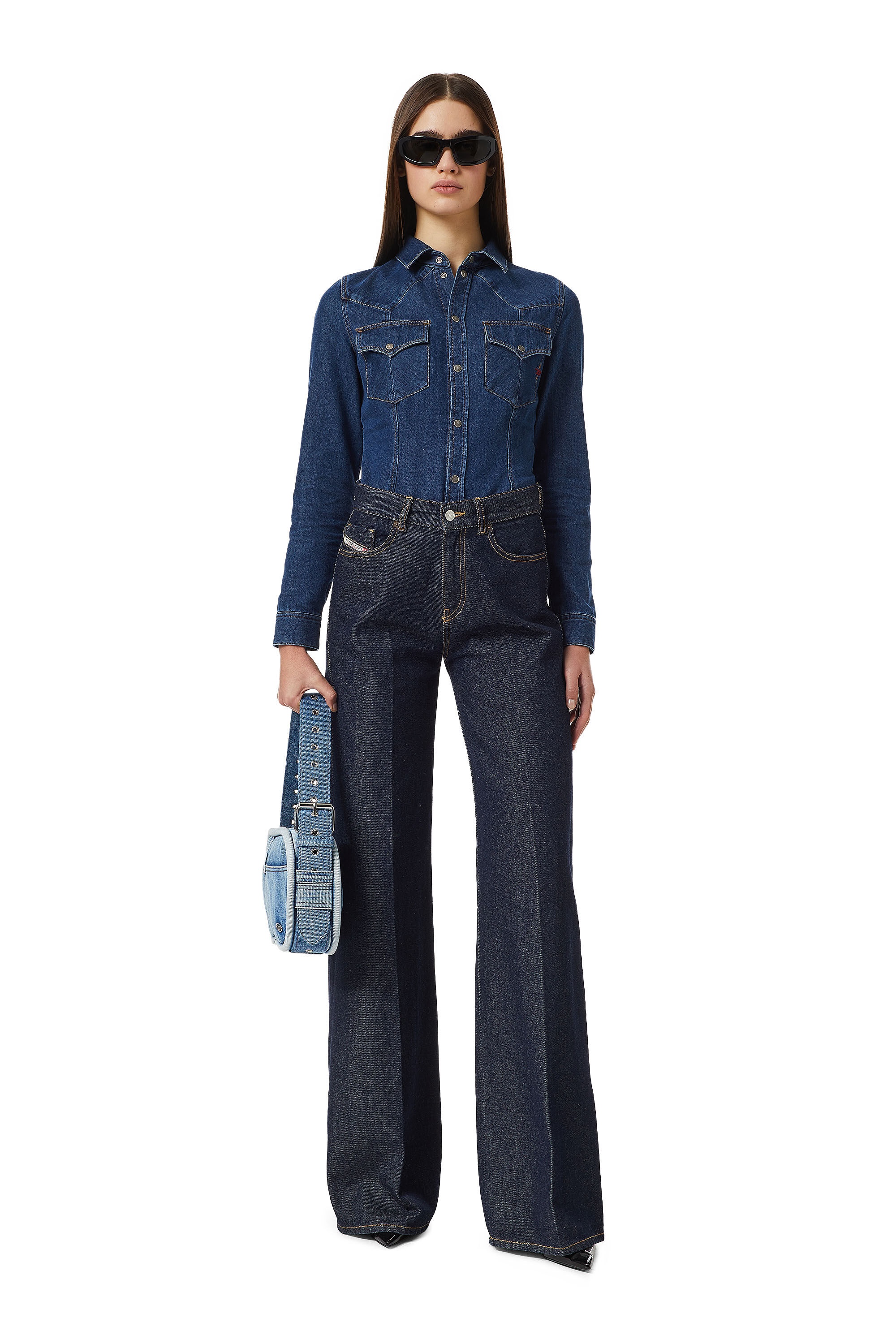 BOOTCUT AND FLARE JEANS 1978 D-AKEMI Z9C02 - 2