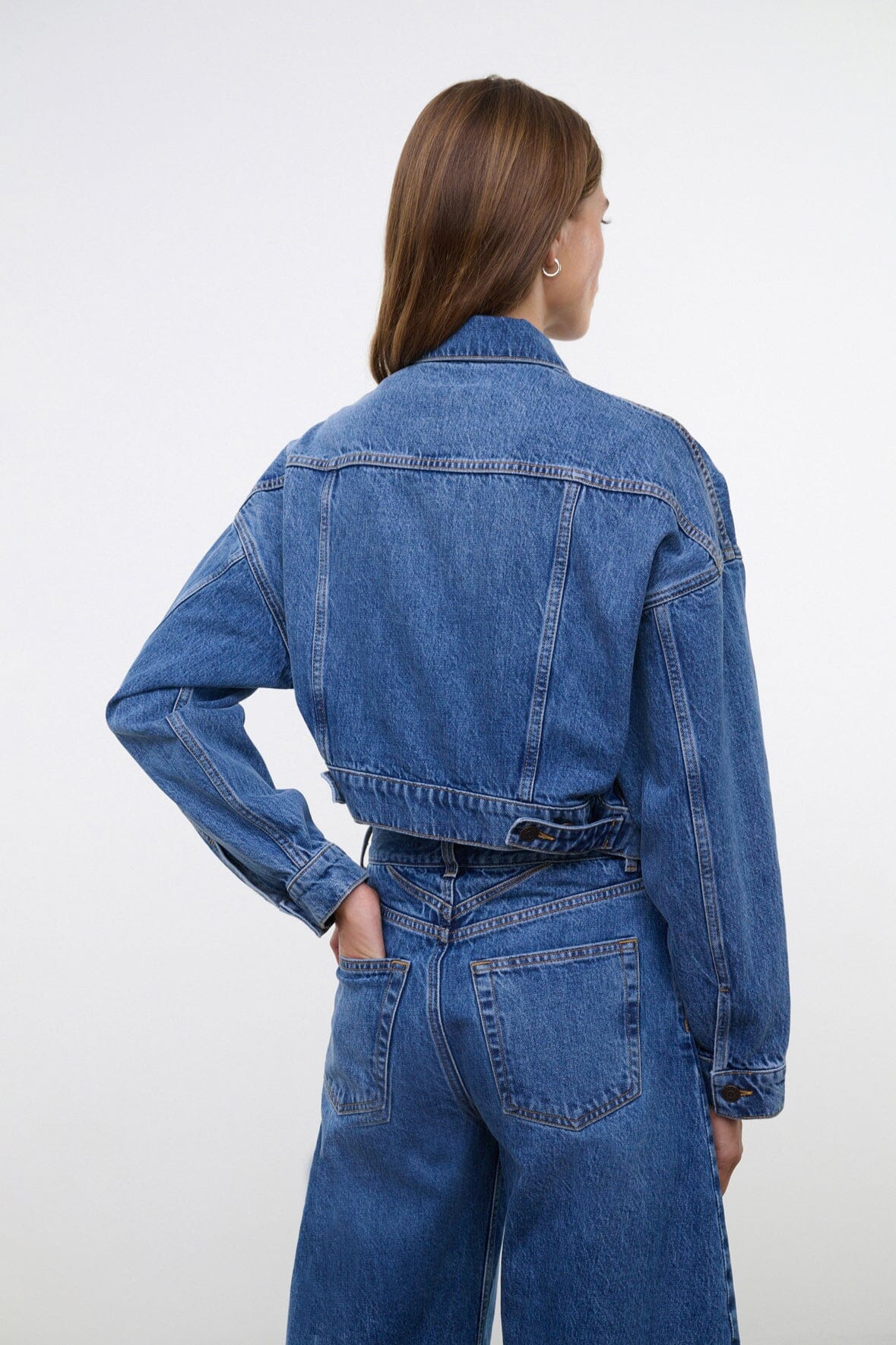 STAUD GLEN DENIM JACKET VINTAGE WASH - 3