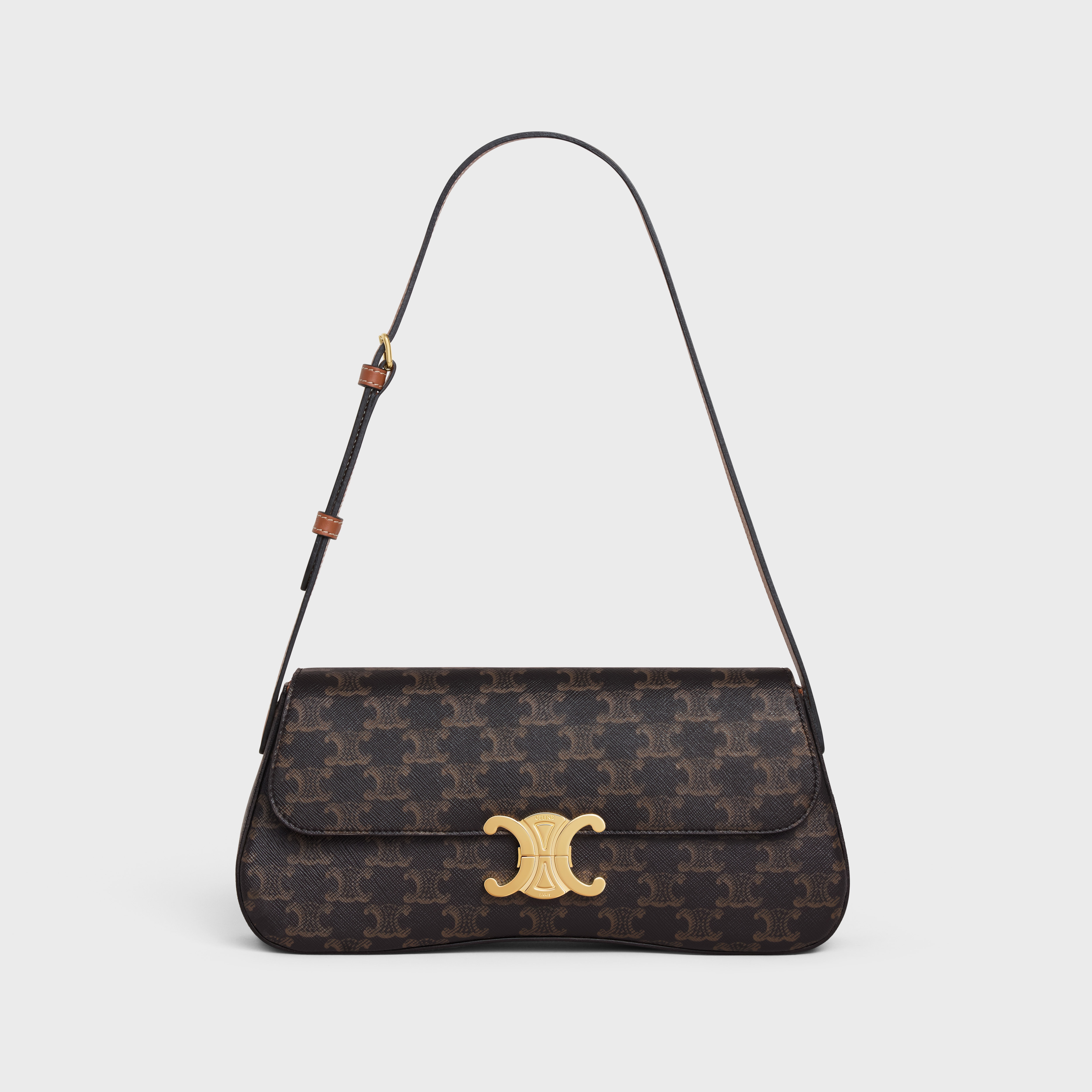 MEDIUM CELINE LOLA BAG in Triomphe Canvas and Calfskin - 6