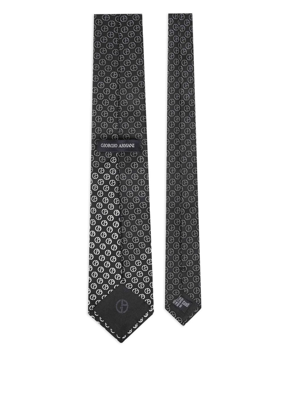 jacquard monogram tie - 2